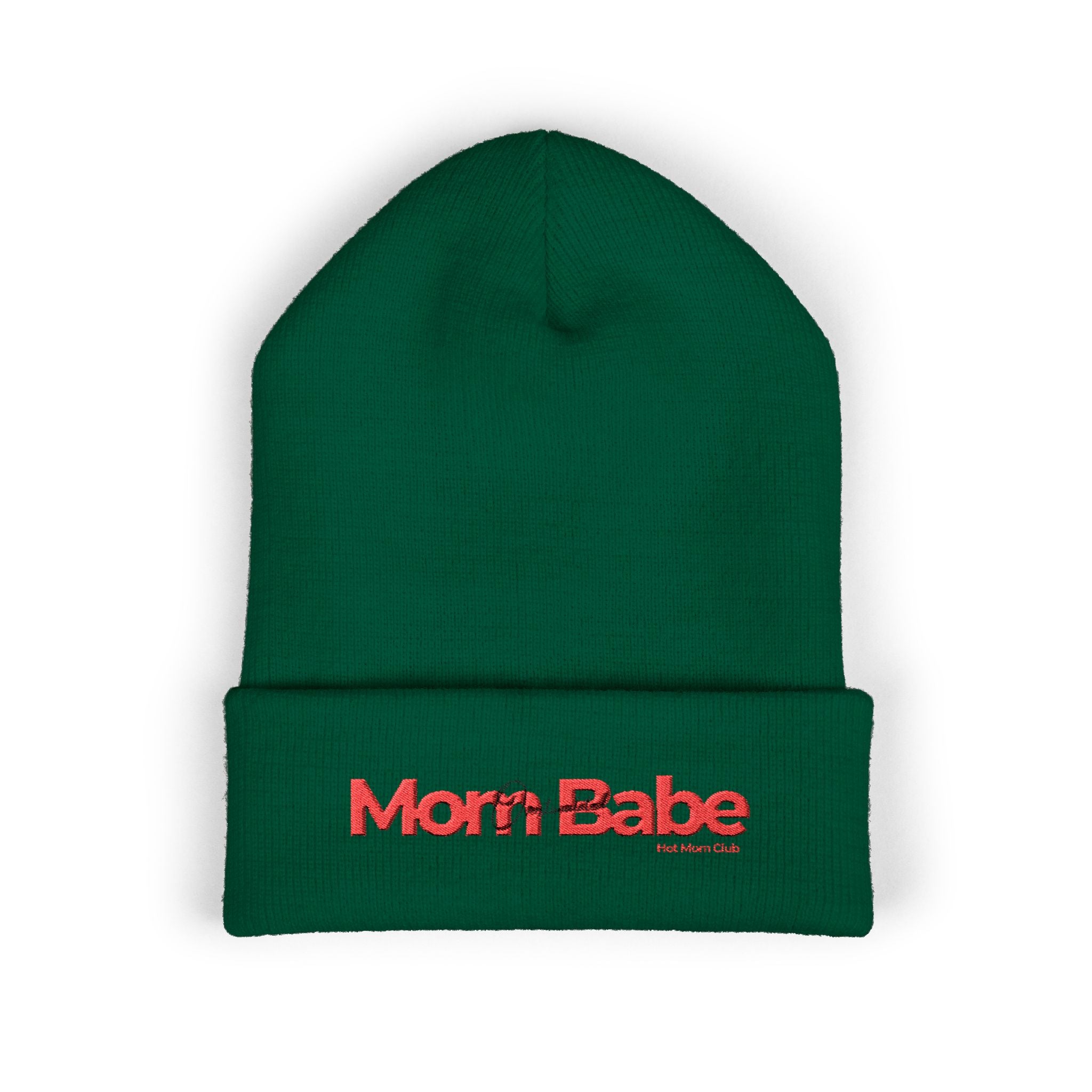 Overstimulated Mom Babes Beanie - Red and Black Embroidery
