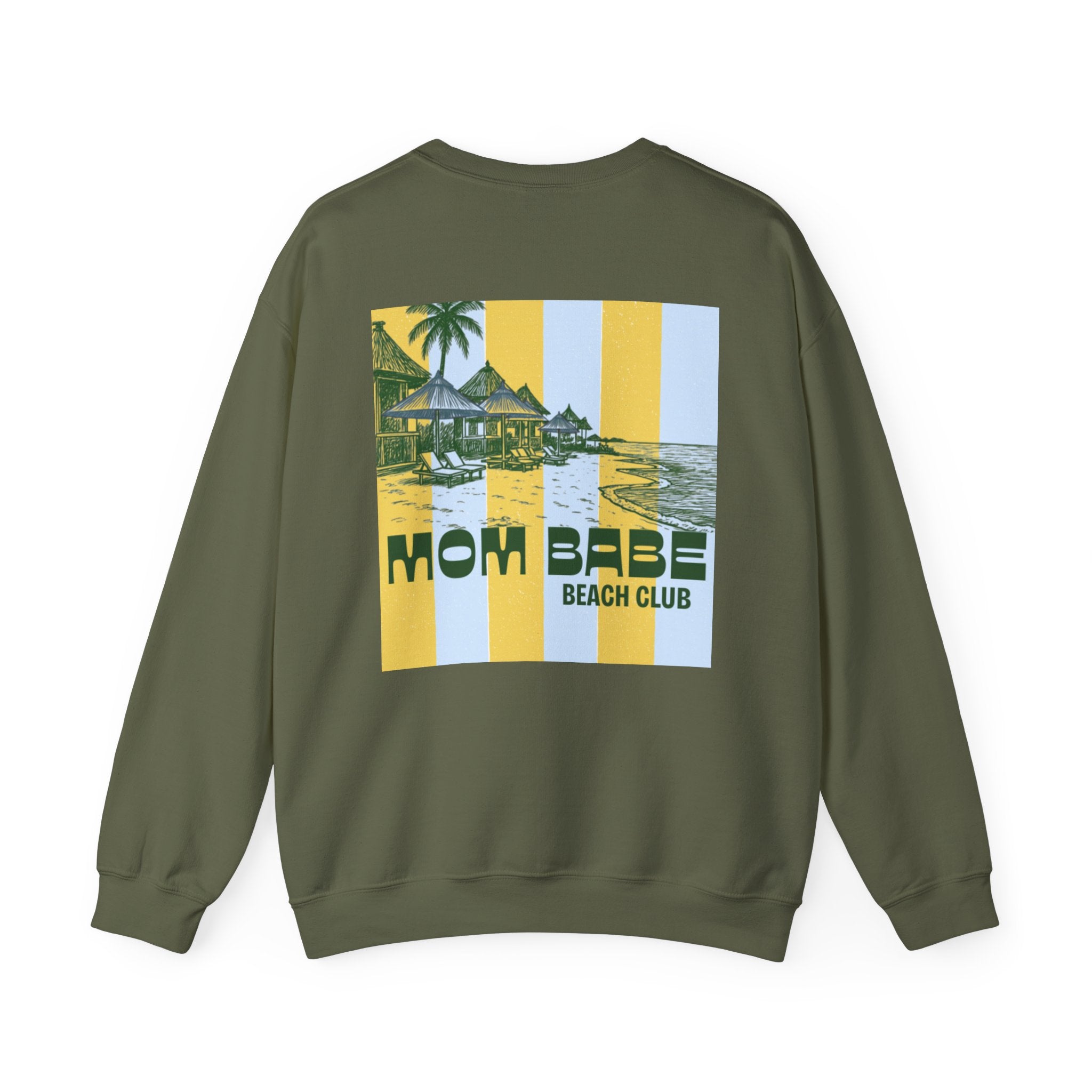 Mom Babe Beach Club - Graphic Sweatshirt