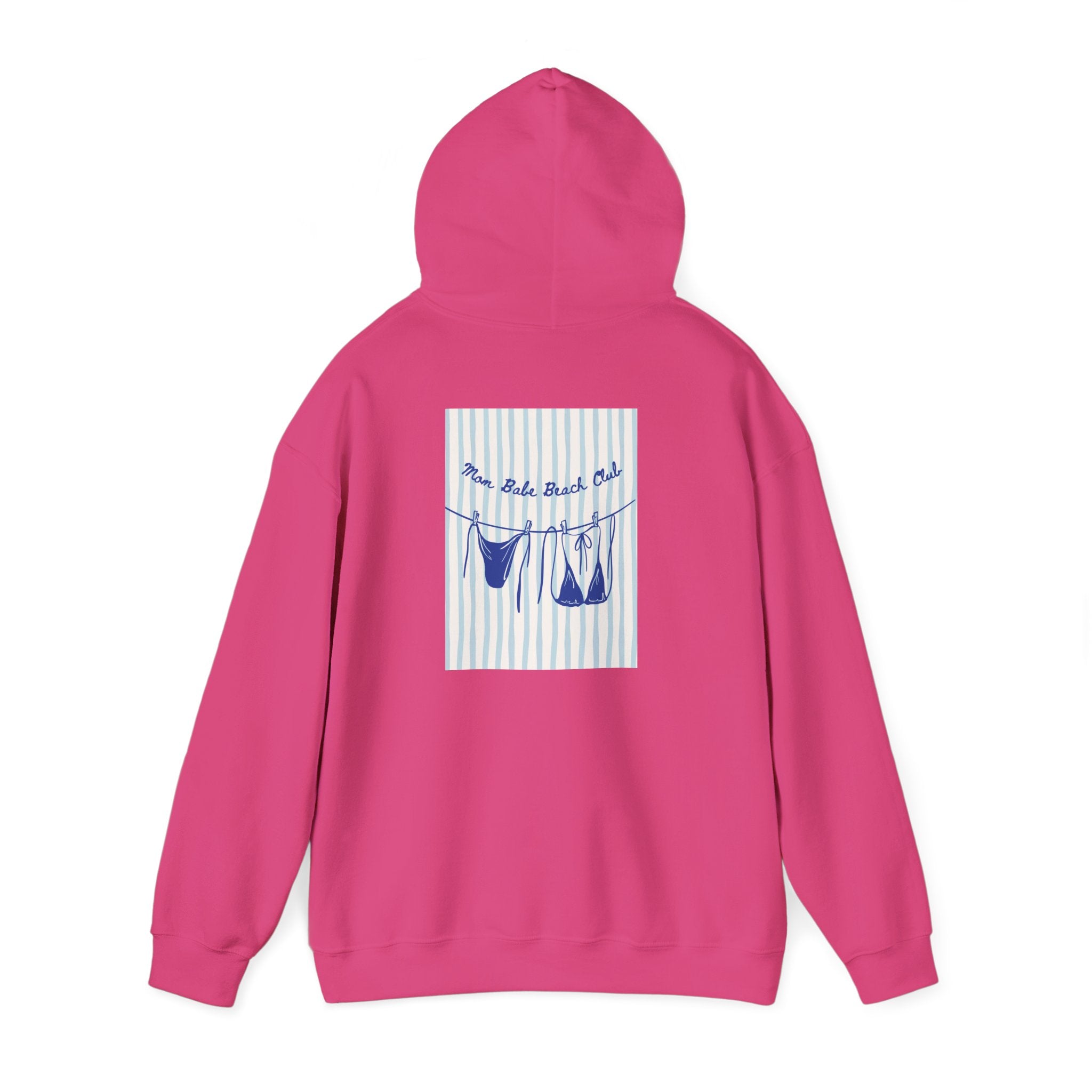 Mom Babe Beach Club - Bikini Graphic Hoodie