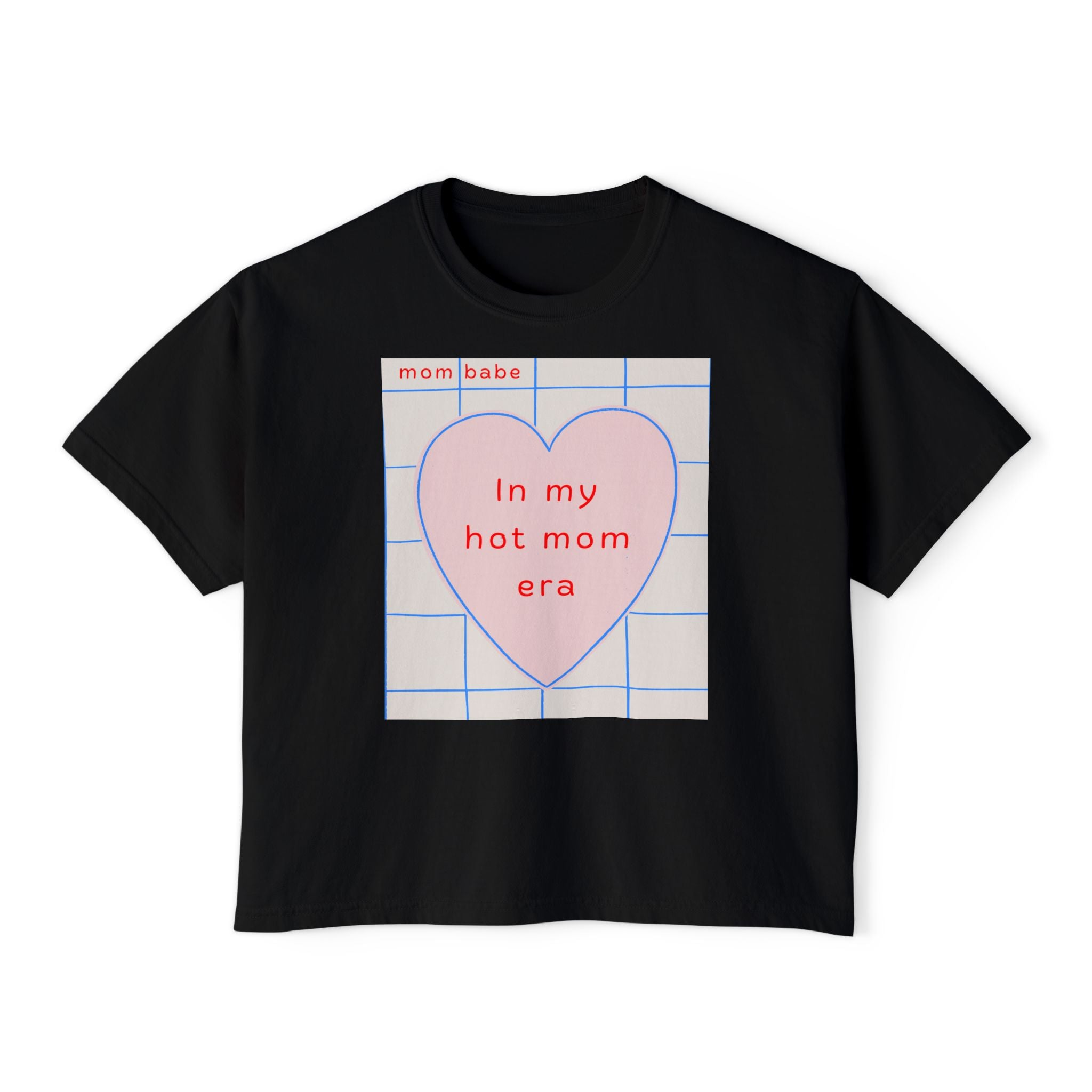 Copy of In My Hot Mom Era Front Print - Heart Graphic Tee