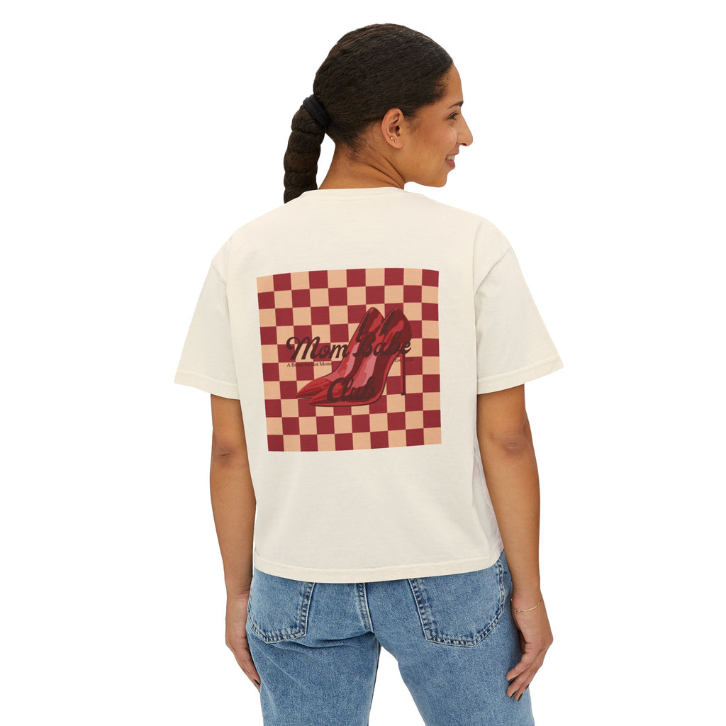 Mom Babe Club - For Hot Moms  Heel Graphic Tee