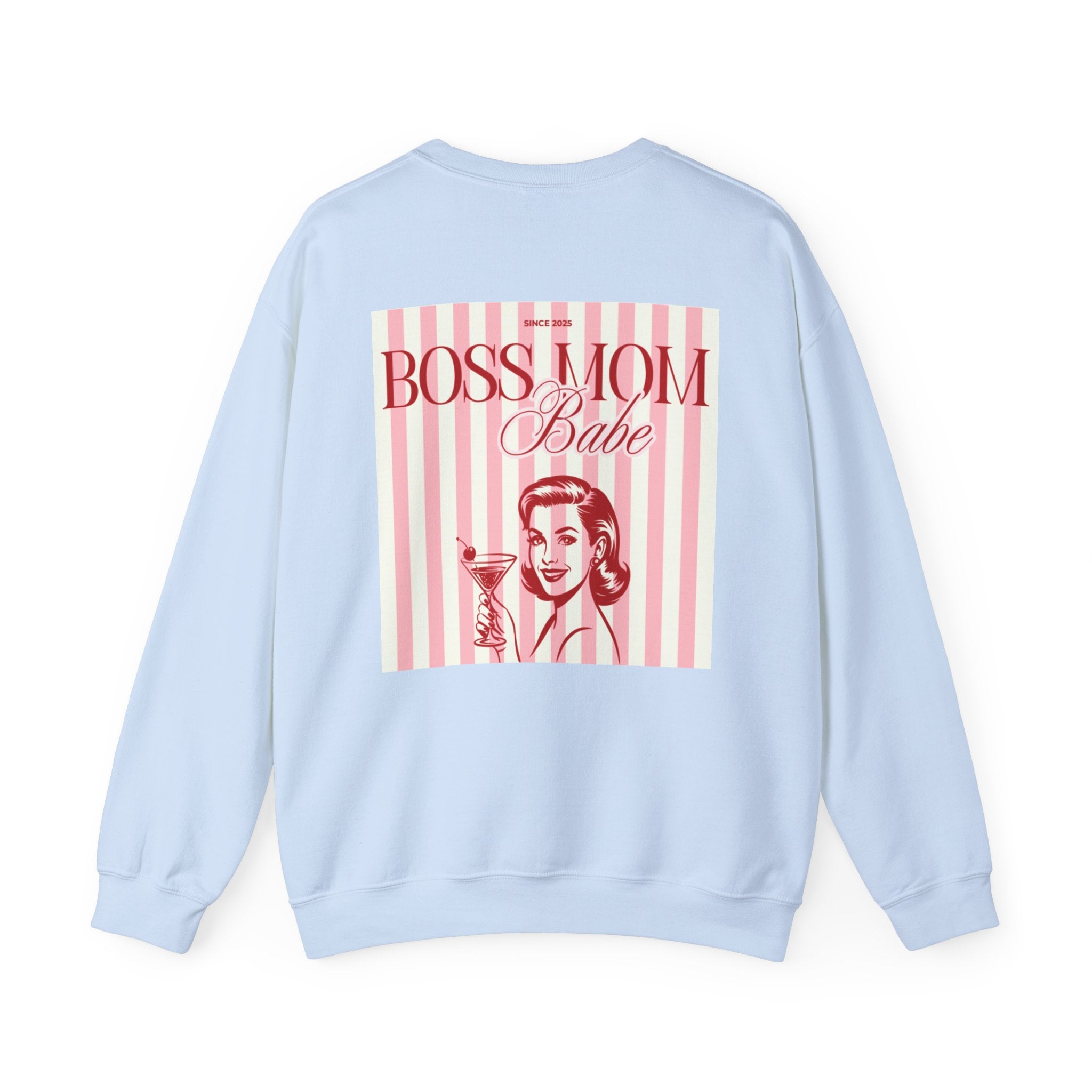 Boss Mom Babe — Vintage Retro Graphic Sweatshirt