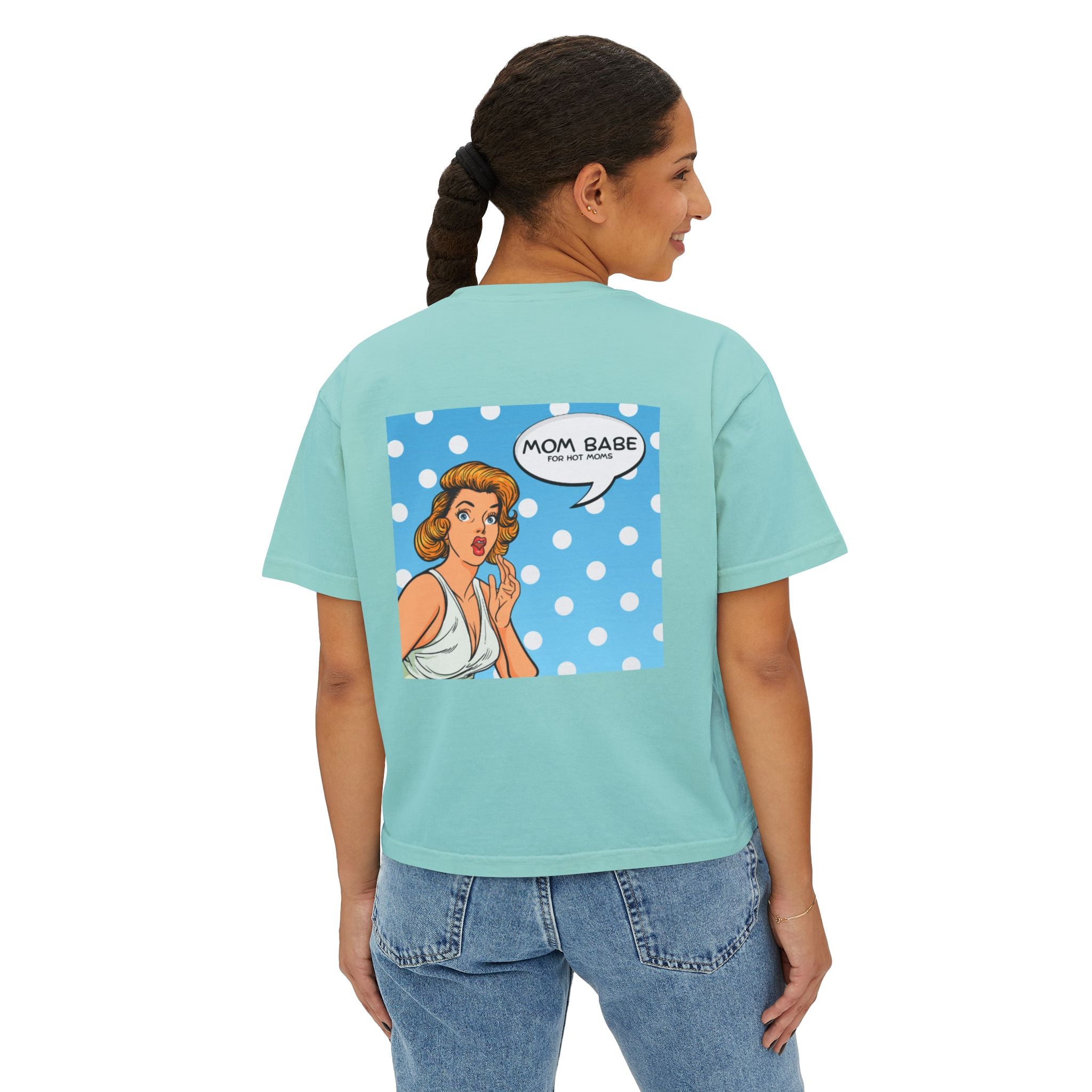 Mom Babe For Hot Moms - Retro Pop Art Graphic Tee