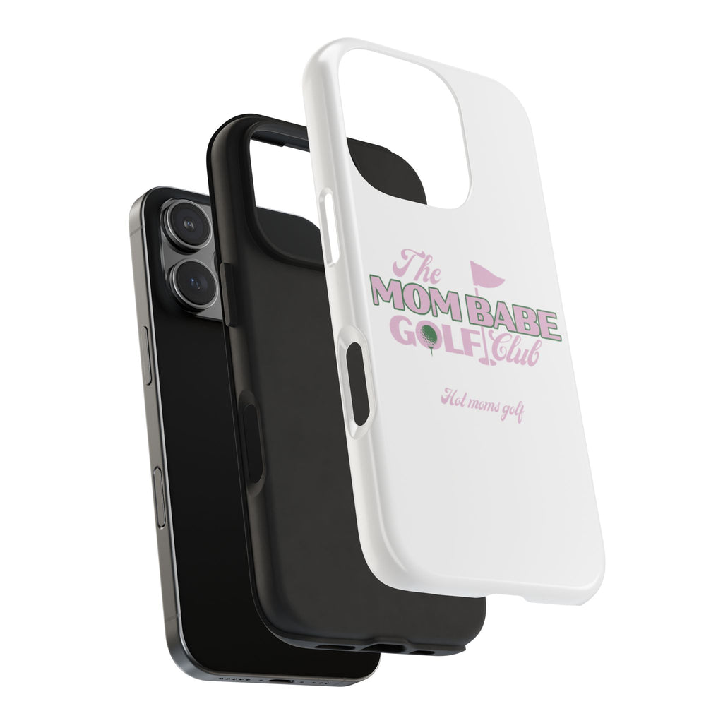 The Mom Babe Golf Club - Pink Vintage Golf Tough Phone Case