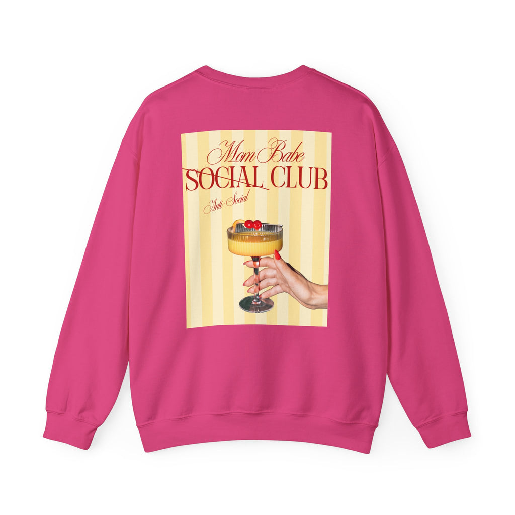 Mom Babe Anti-Social Club - Cocktail Graphic Sweatshirt