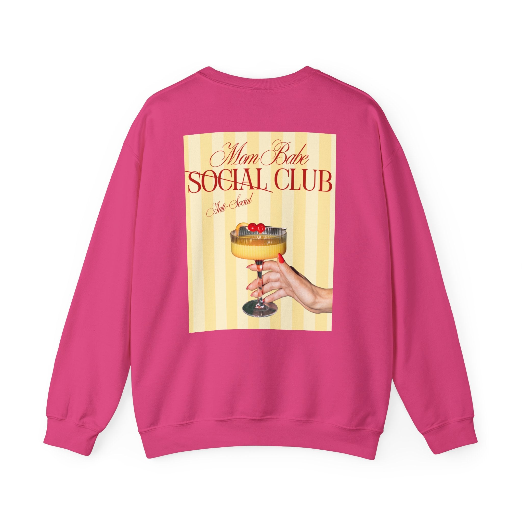 Mom Babe Anti-Social Club - Cocktail Graphic Sweatshirt