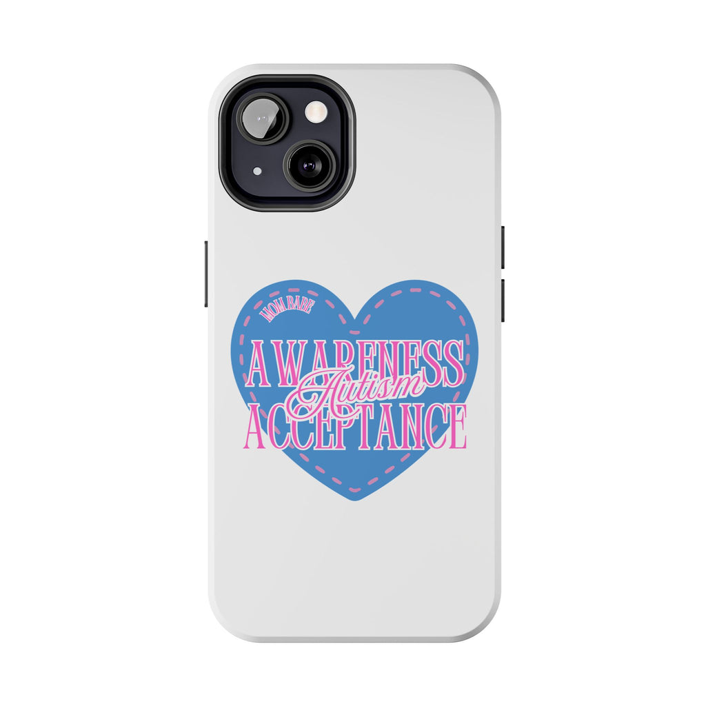 Autism Awareness and Acceptance — Stitched Heart Phone Case