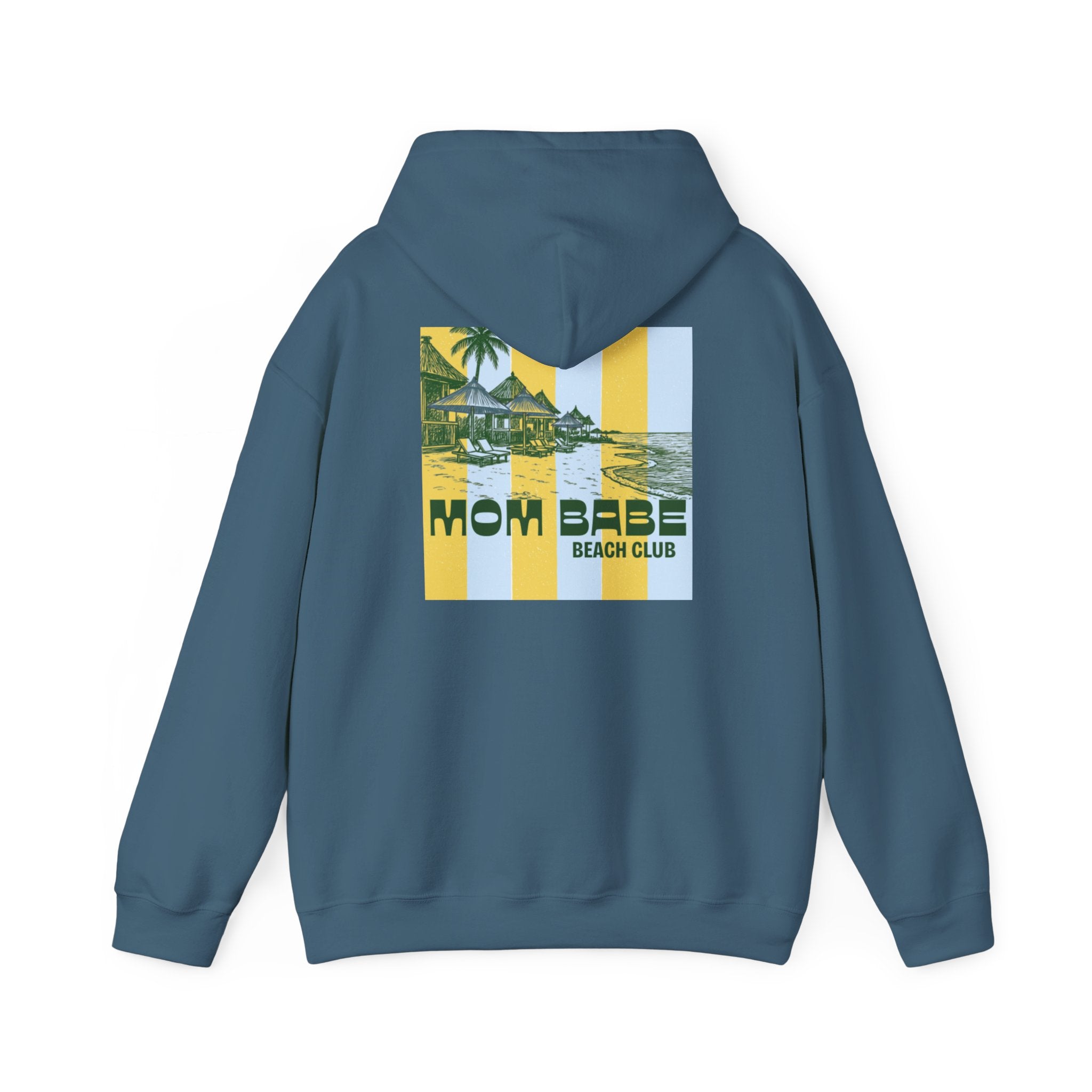 Mom Babe Beach Club — Graphic Hoodie