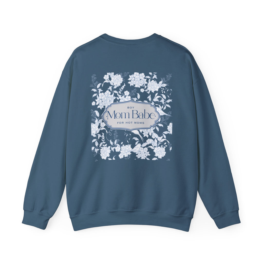 Boy Mom Babe - Floral Graphic Sweatshirt