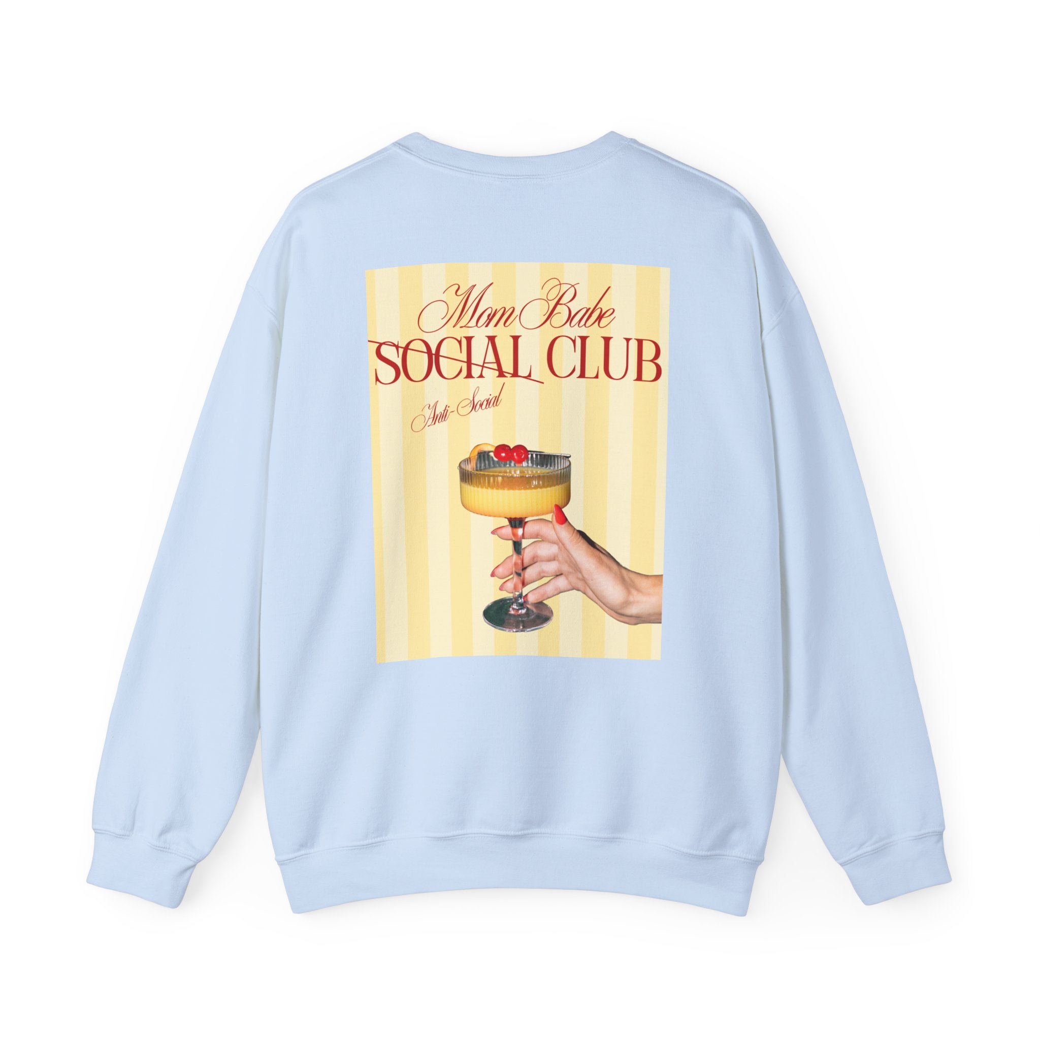 Mom Babe Anti-Social Club - Cocktail Graphic Sweatshirt