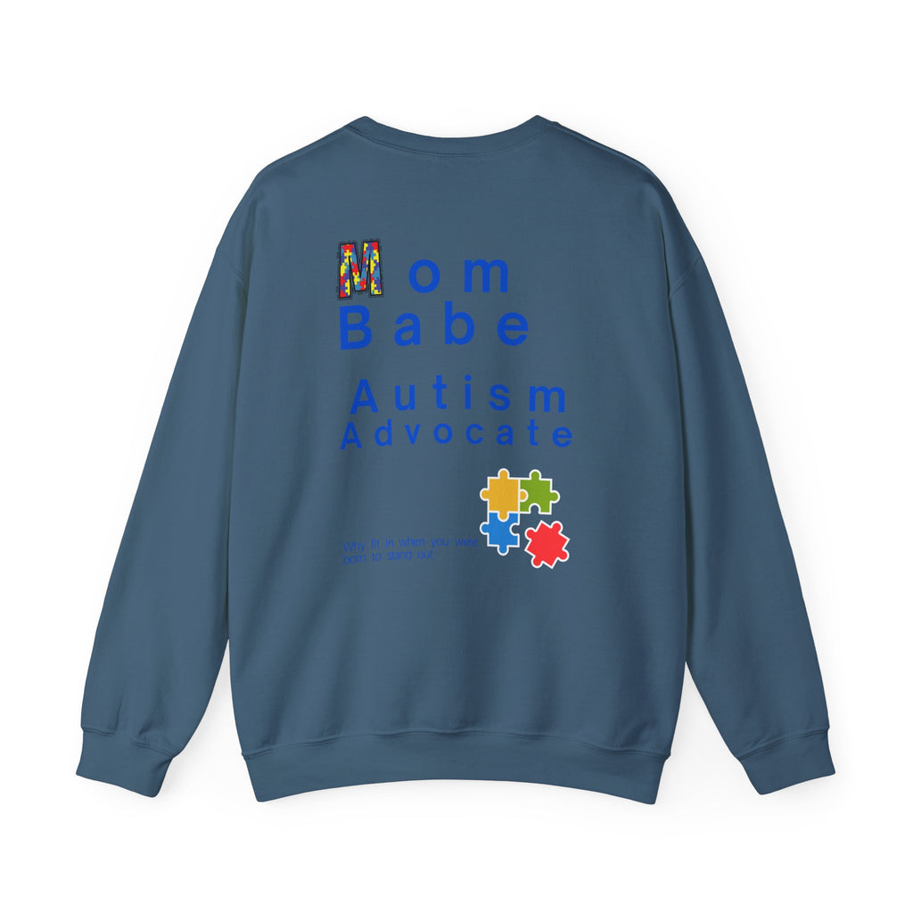 Mom Babe Autism Advocate - Graphic Sweatshirt