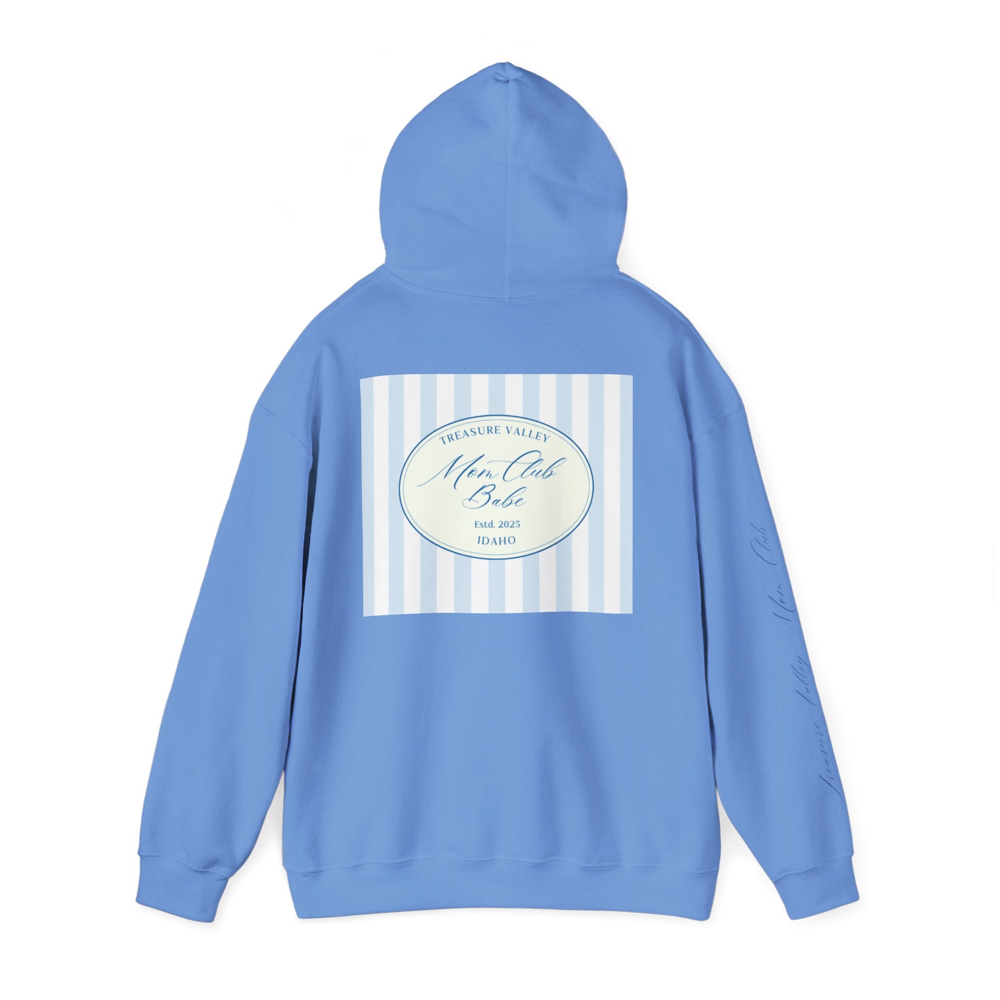 Treasure Valley Mom Club - Striped Graphic Hoodie