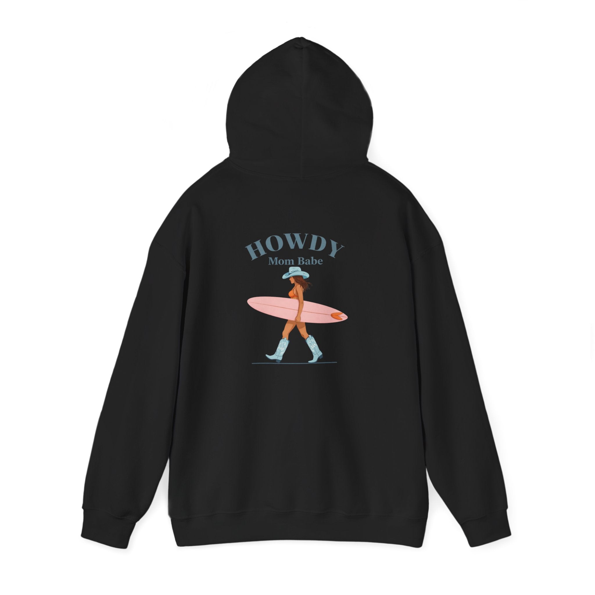 Howdy Mom Babe — Surf Girl Graphic Hoodie