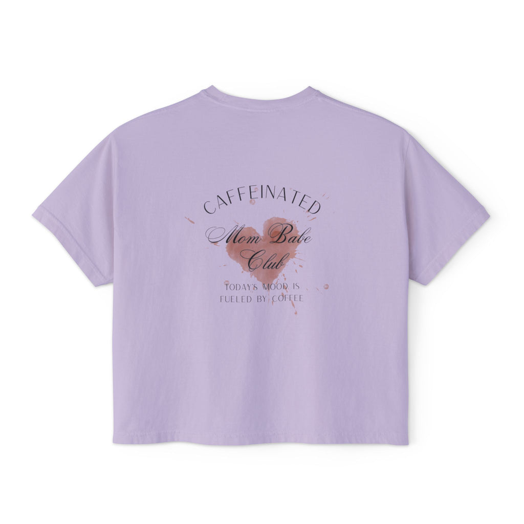 Caffeinated Mom Babe Club - Heart Spill Graphic Tee