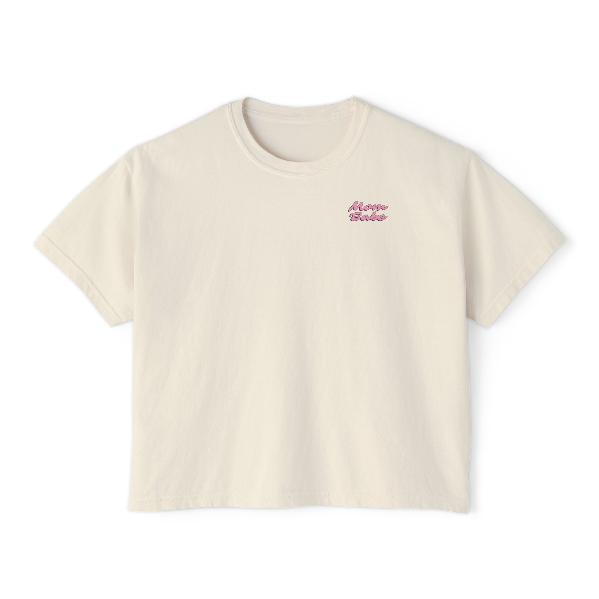 Mom Babe For Hot Moms - Checkered Graphic Tee