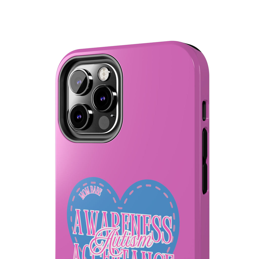 Autism Awareness and Acceptance — Stitched Heart Phone Case