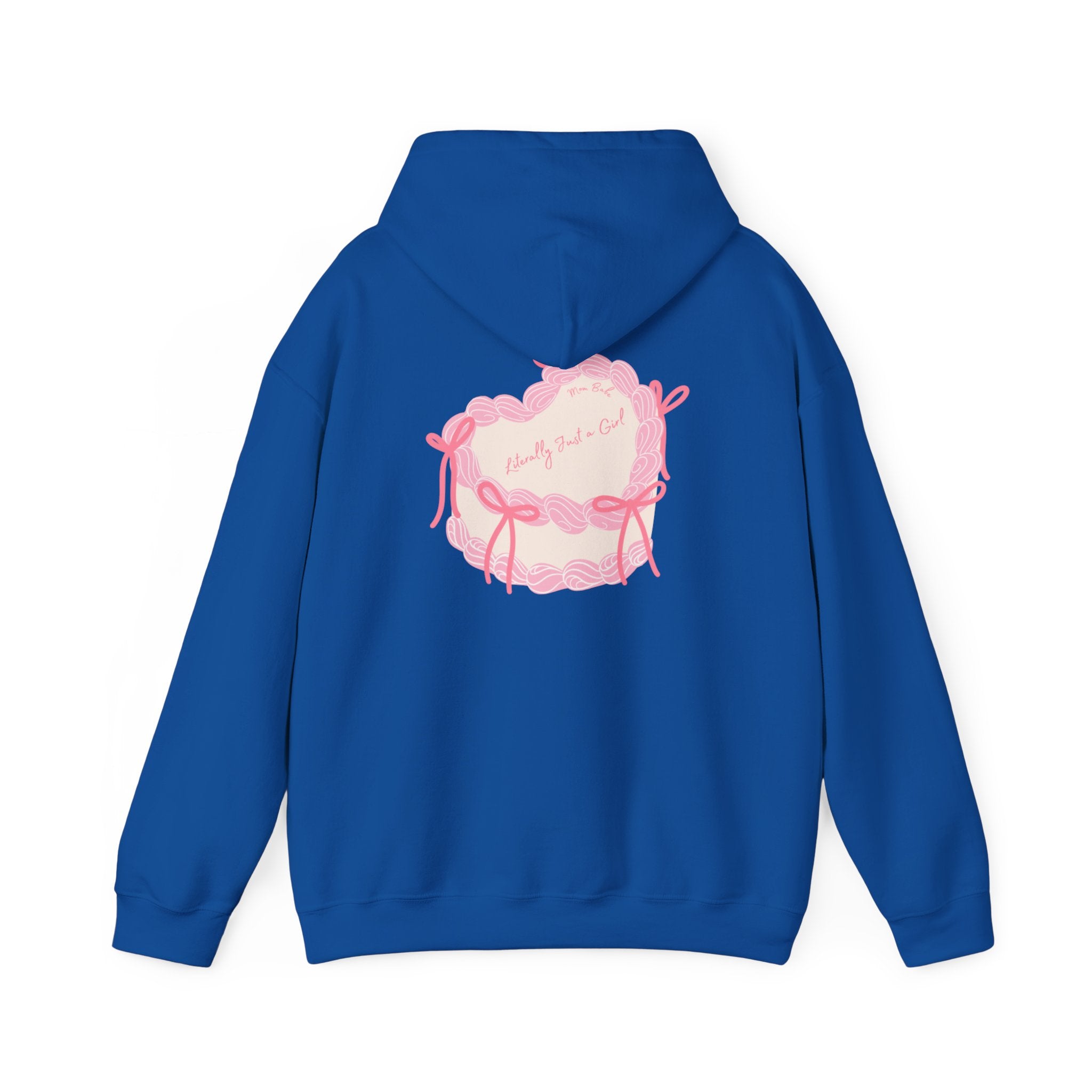 Mom Babe Literally Just a Girl - Cake Graphic Hoodie