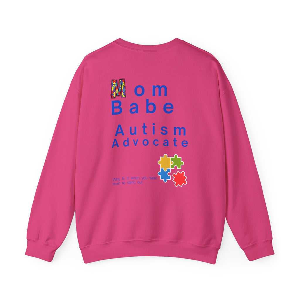Mom Babe Autism Advocate - Graphic Sweatshirt