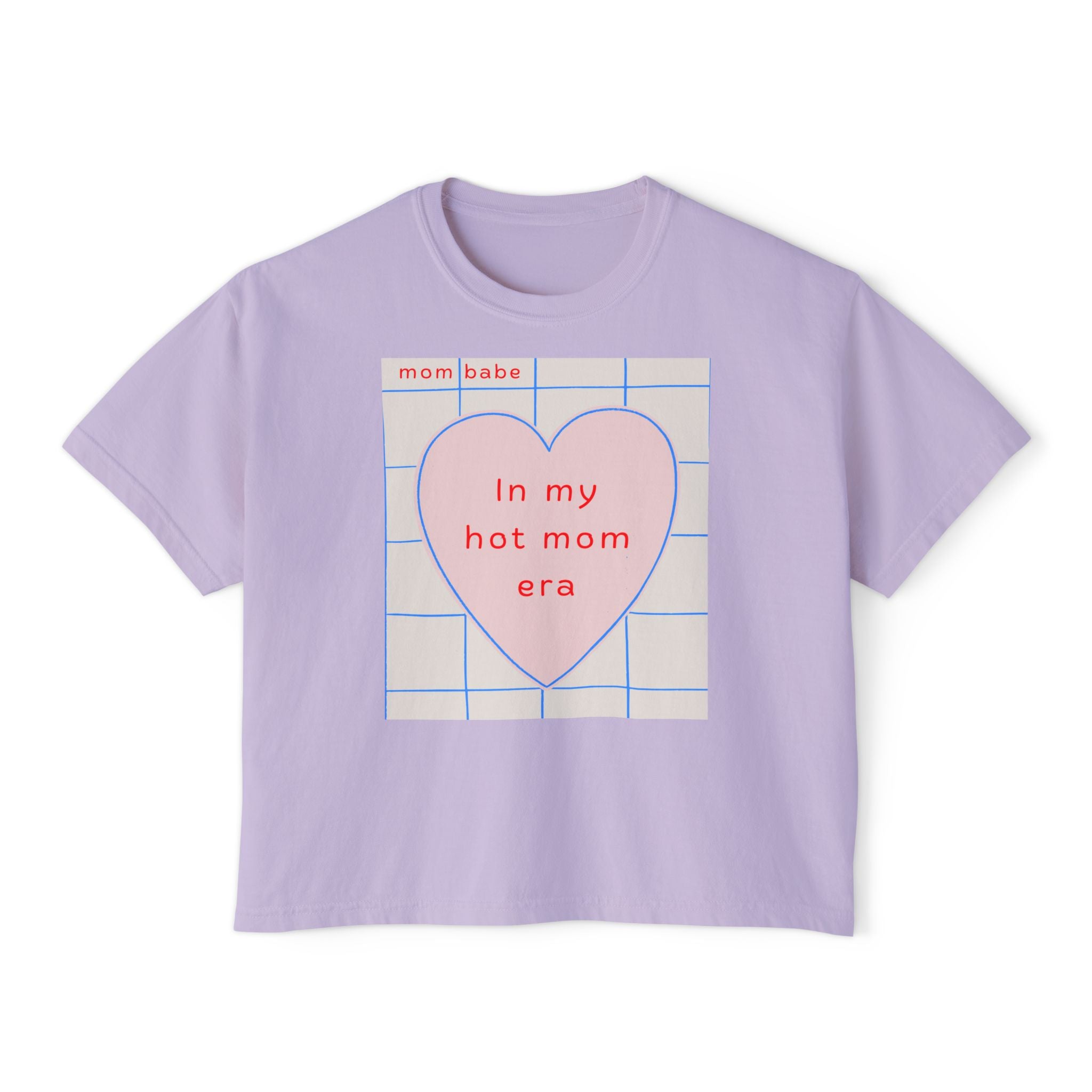 Copy of In My Hot Mom Era Front Print - Heart Graphic Tee