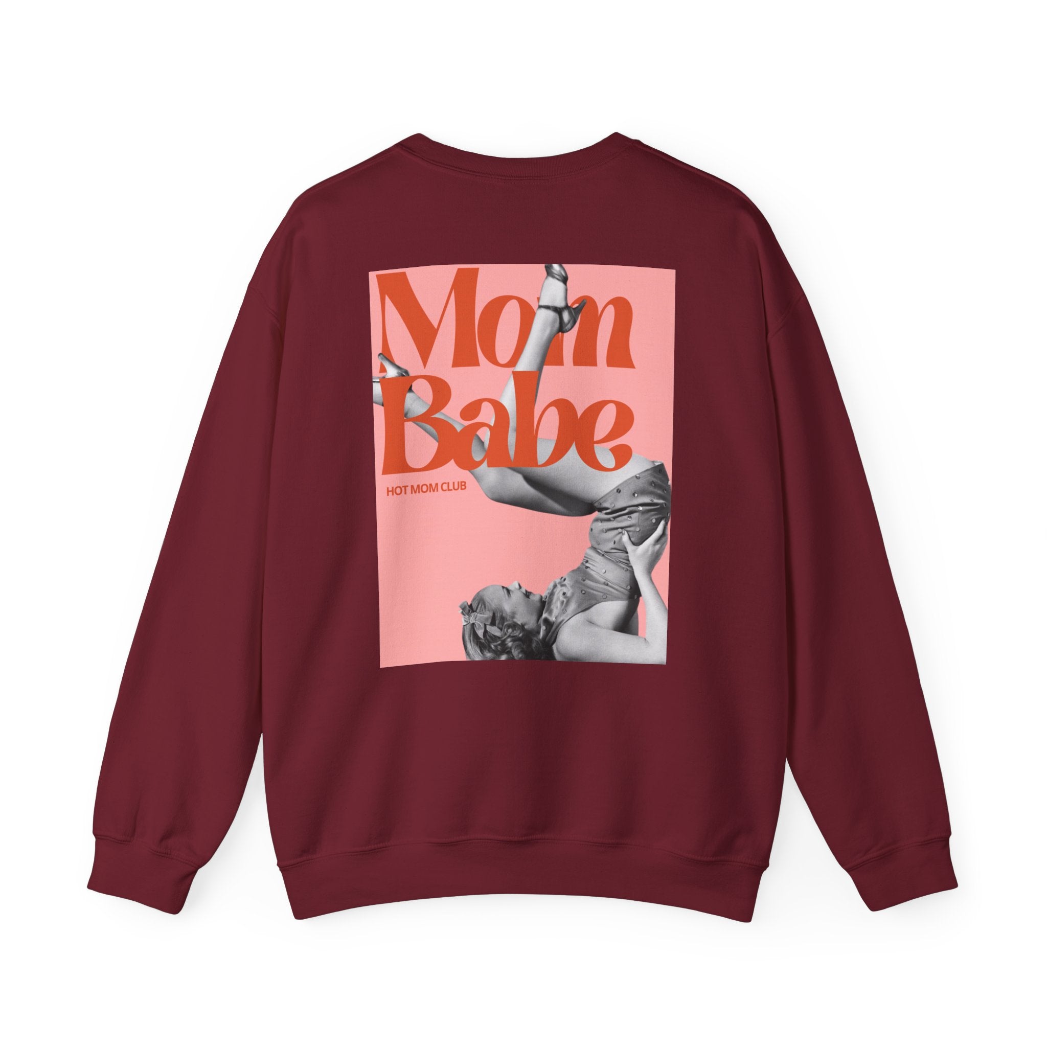 Mom Babe Hot Mom Club - Vintage Graphic Sweatshirt