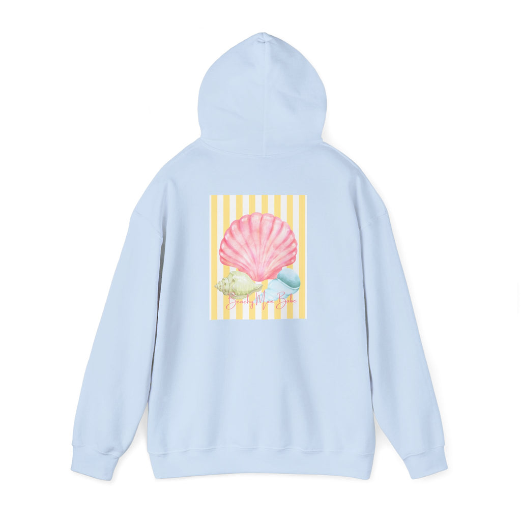 Beach Mom Babe - Pastel Shell Graphic Hoodie