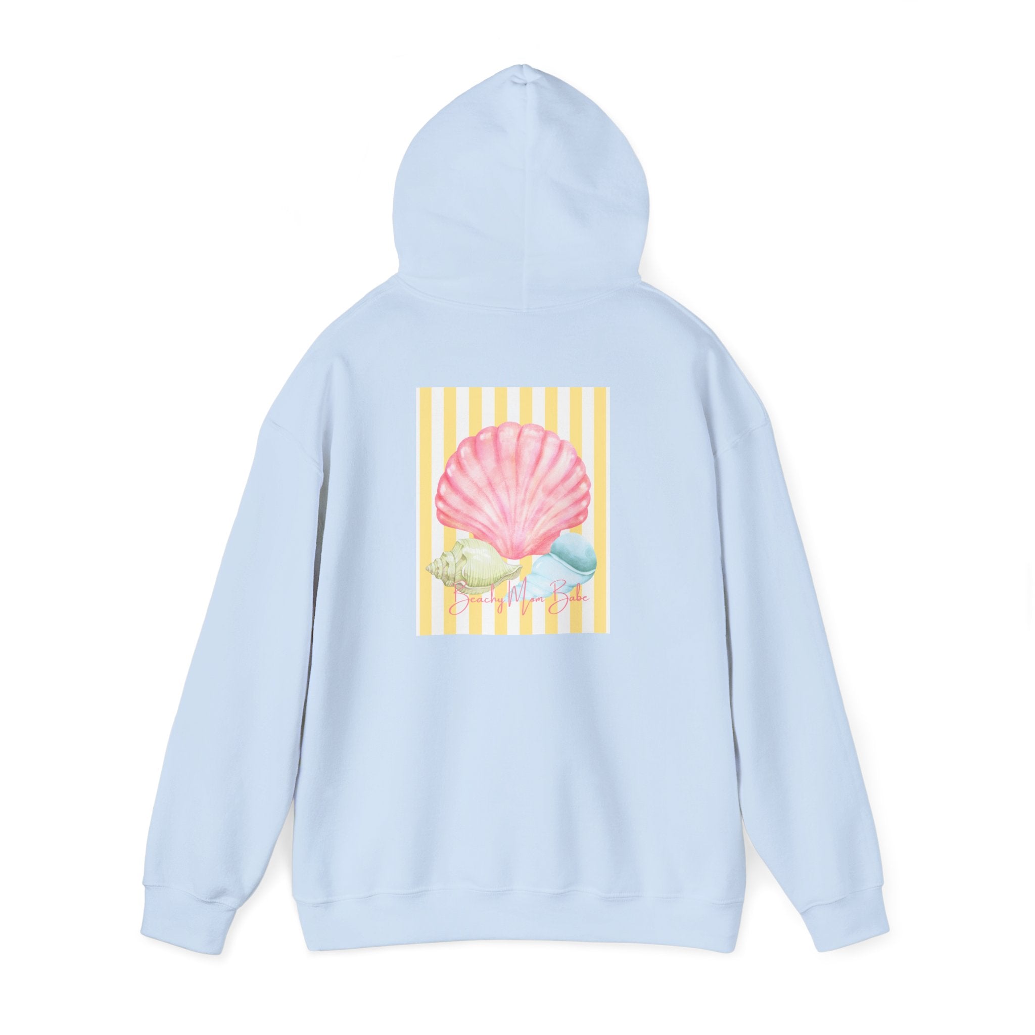 Beach Mom Babe - Pastel Shell Graphic Hoodie