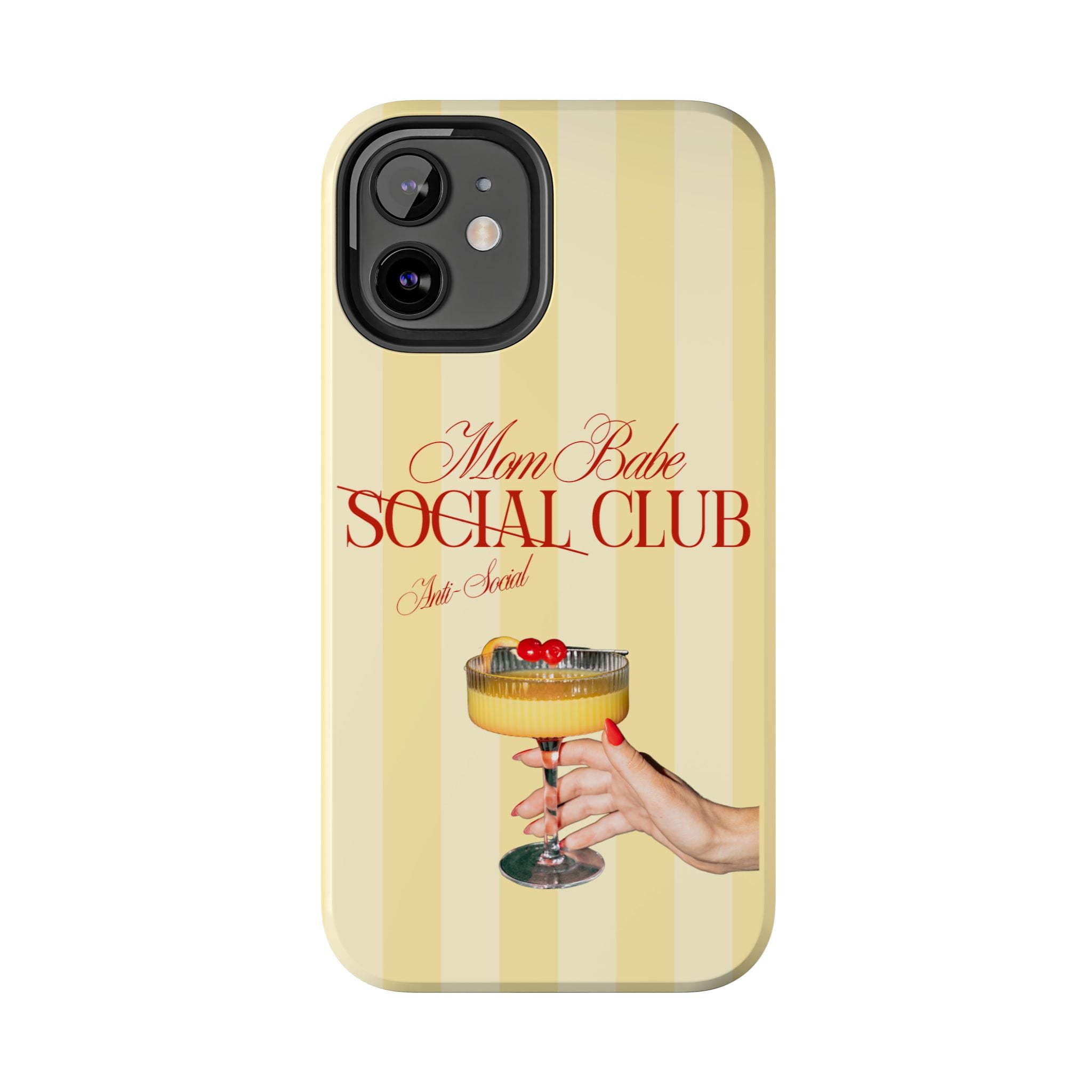 Mom Babe Anti-Social Club Tough Phone Case
