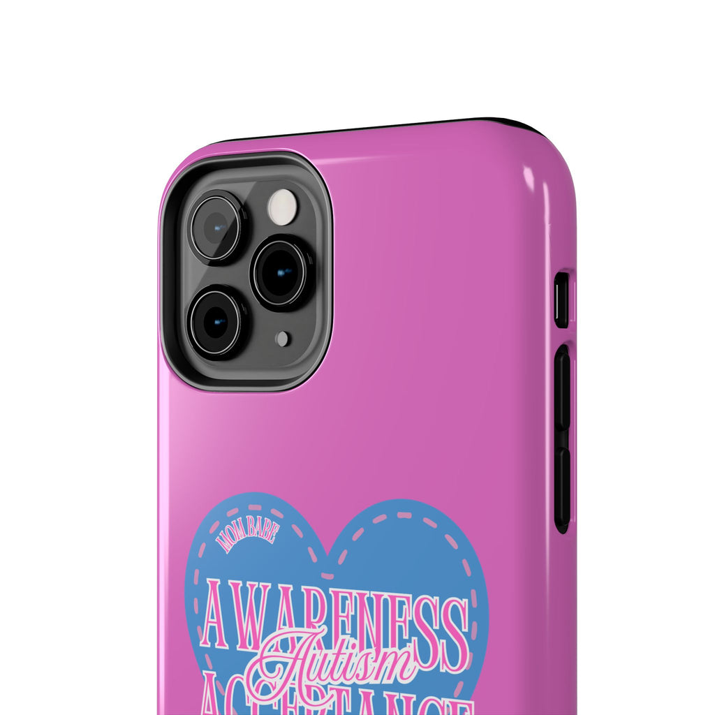 Autism Awareness and Acceptance — Stitched Heart Phone Case
