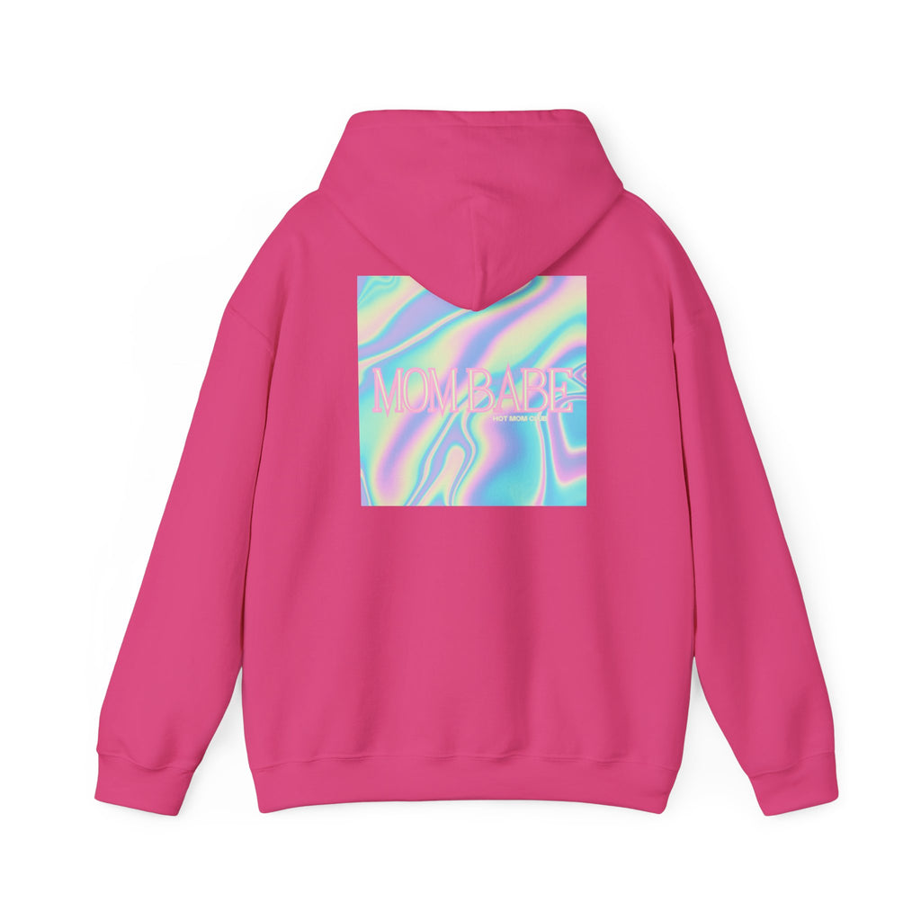 Mom Babe — Holographic Graphic Hoodie
