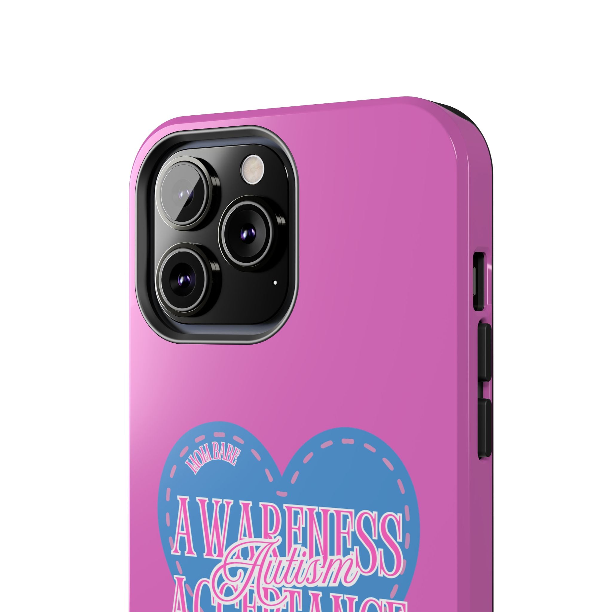 Autism Awareness and Acceptance — Stitched Heart Phone Case