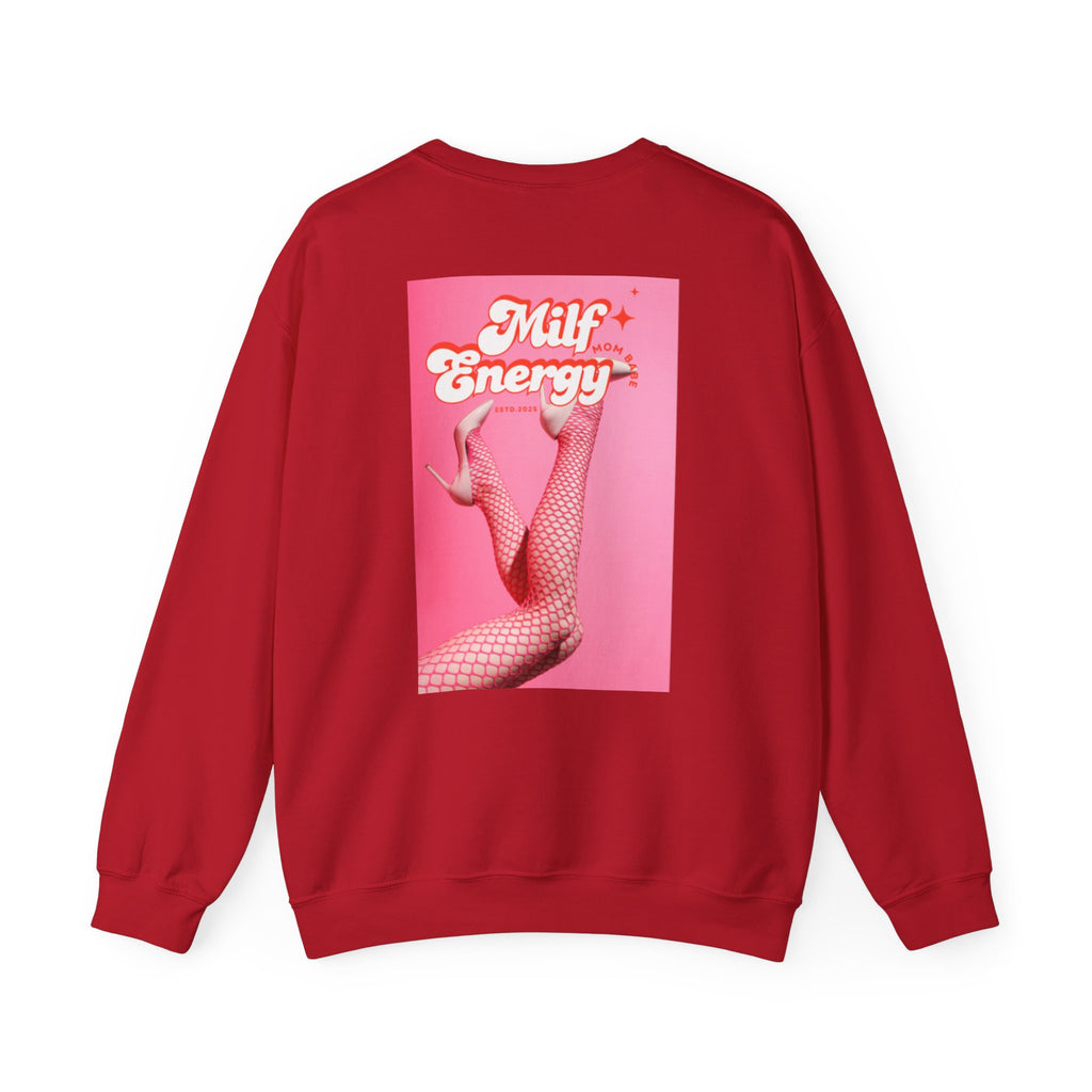 MILF Energy Mom Babe — Fishnet Graphic Sweatshirt