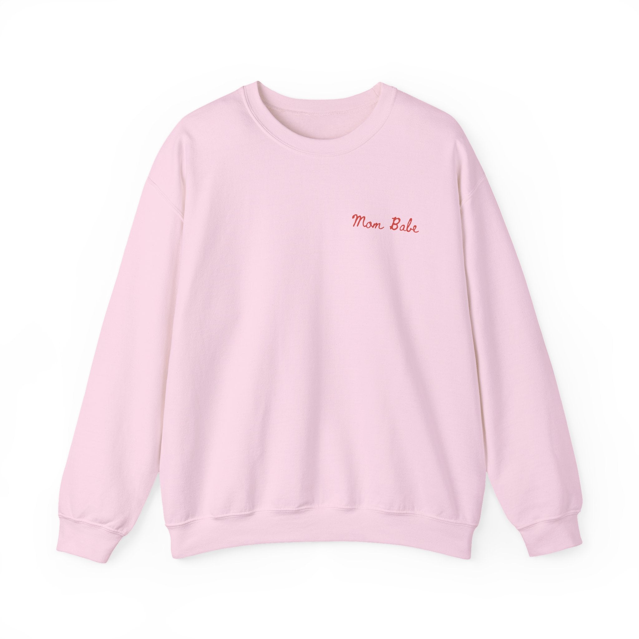 Mom Babe Cool Moms Club - Ruffled Heart Graphic Sweatshirt