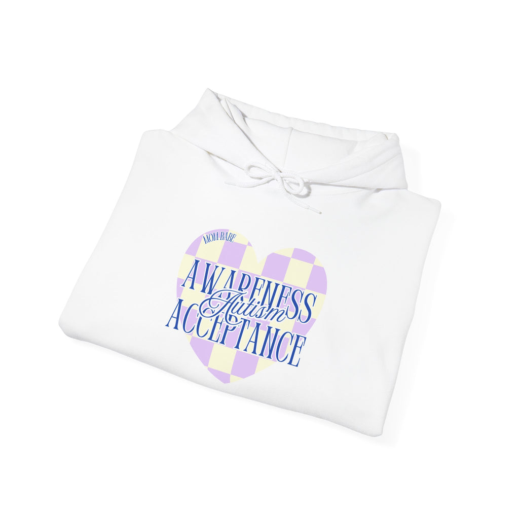 Autism Awareness and Acceptance — Checkered Heart Hoodie