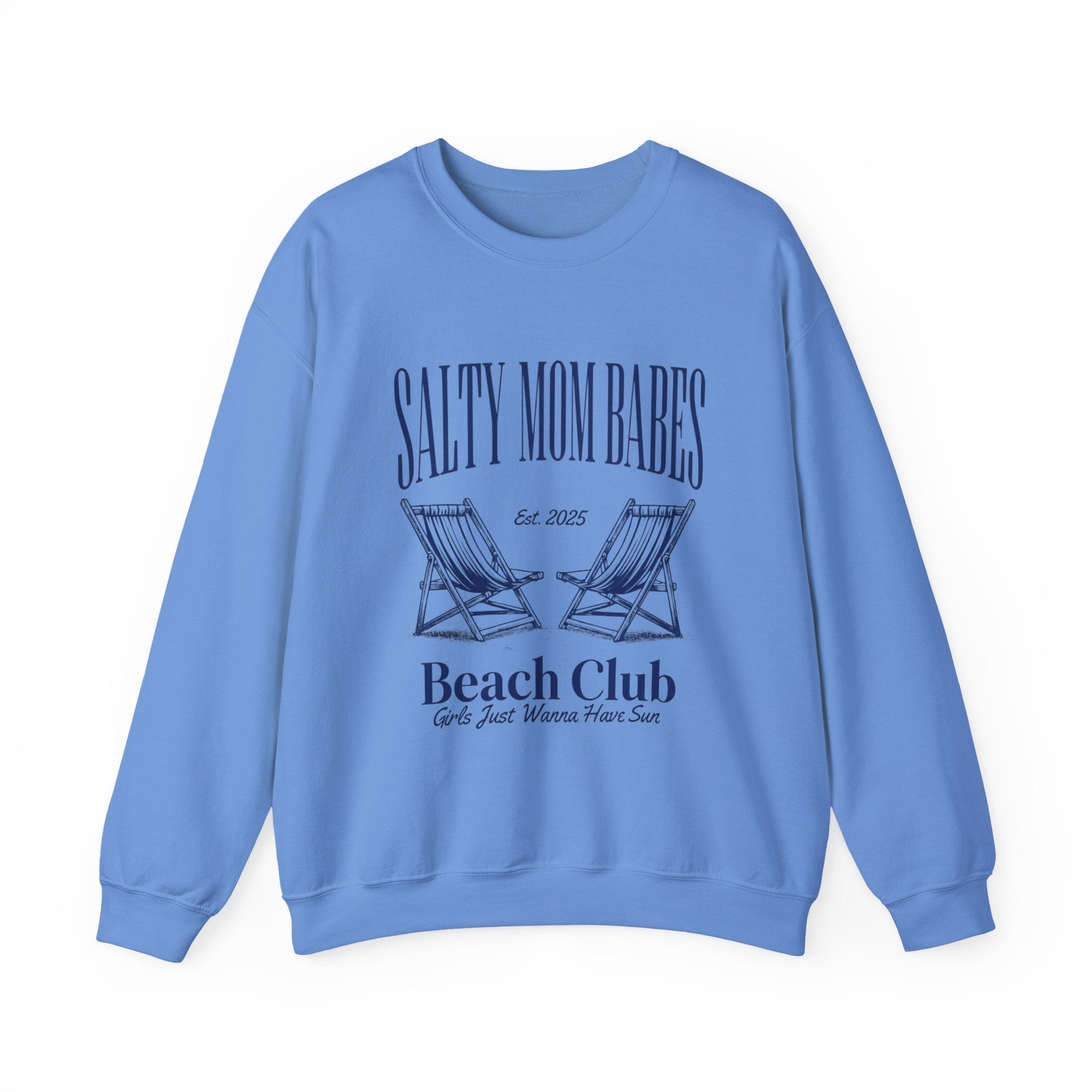 Salty Mom Babes Beach Club- Girls Just Wanna Have Sun Graphic Sweatshirt