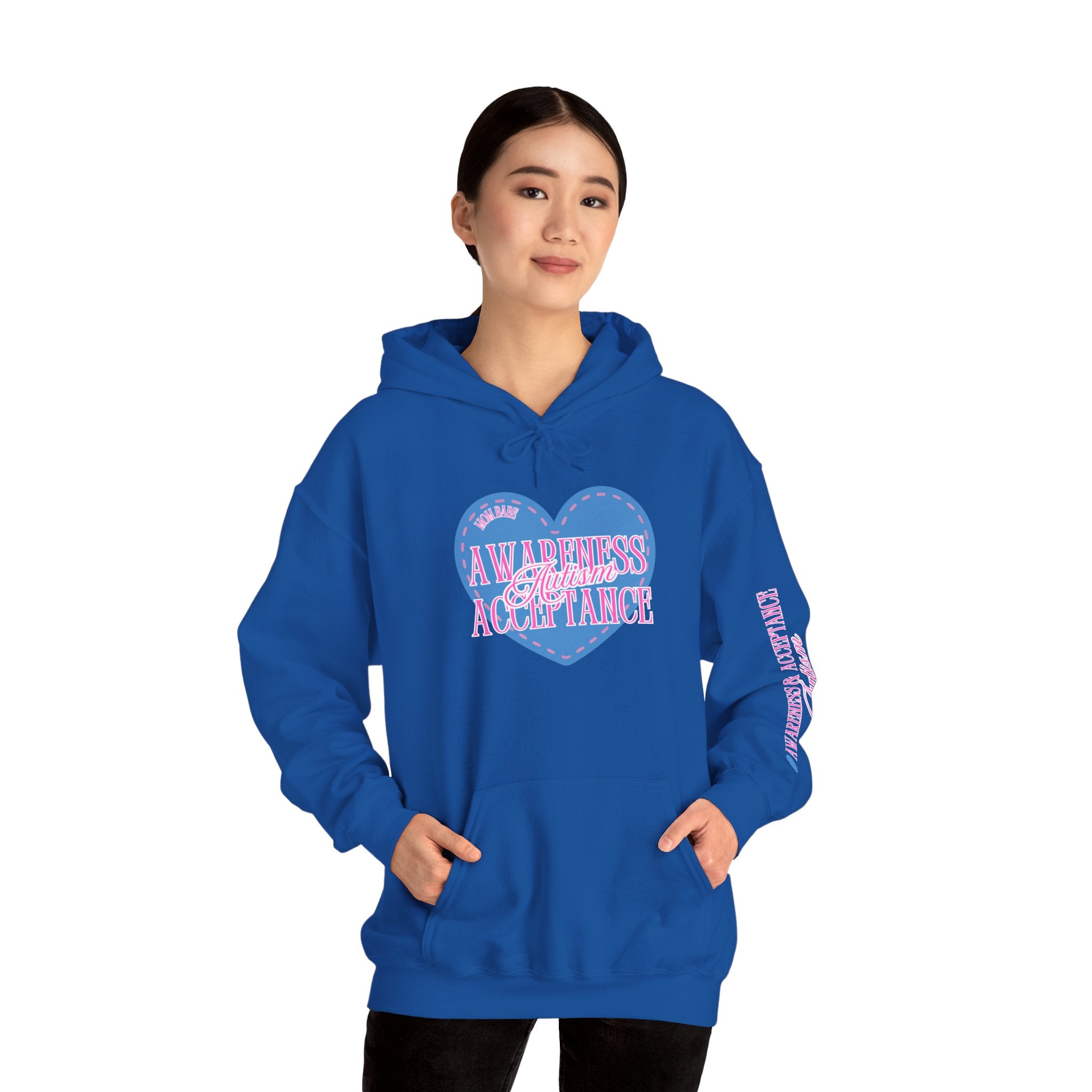 Autism Awareness and Acceptance — Stitched Heart Hoodie