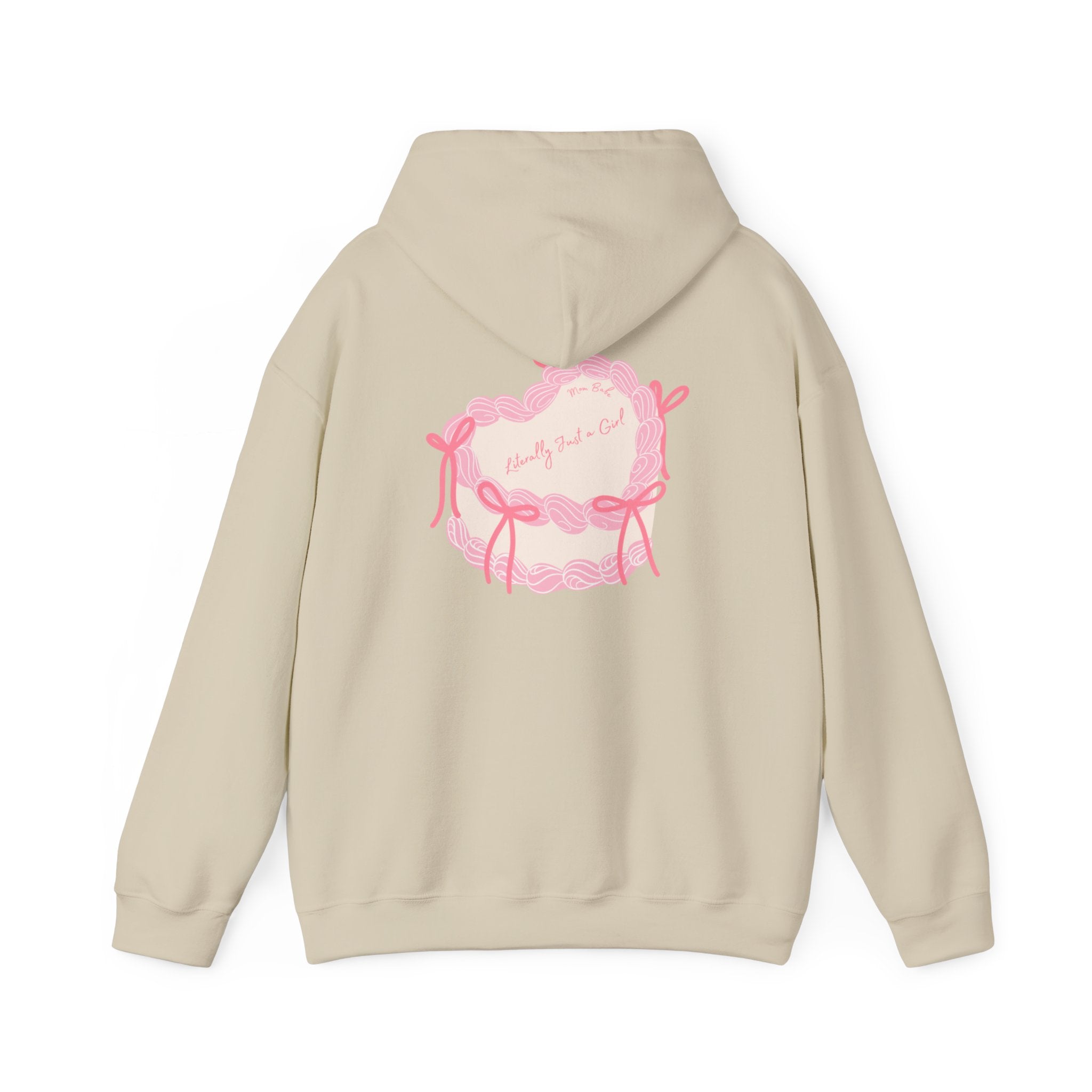 Mom Babe Literally Just a Girl - Cake Graphic Hoodie