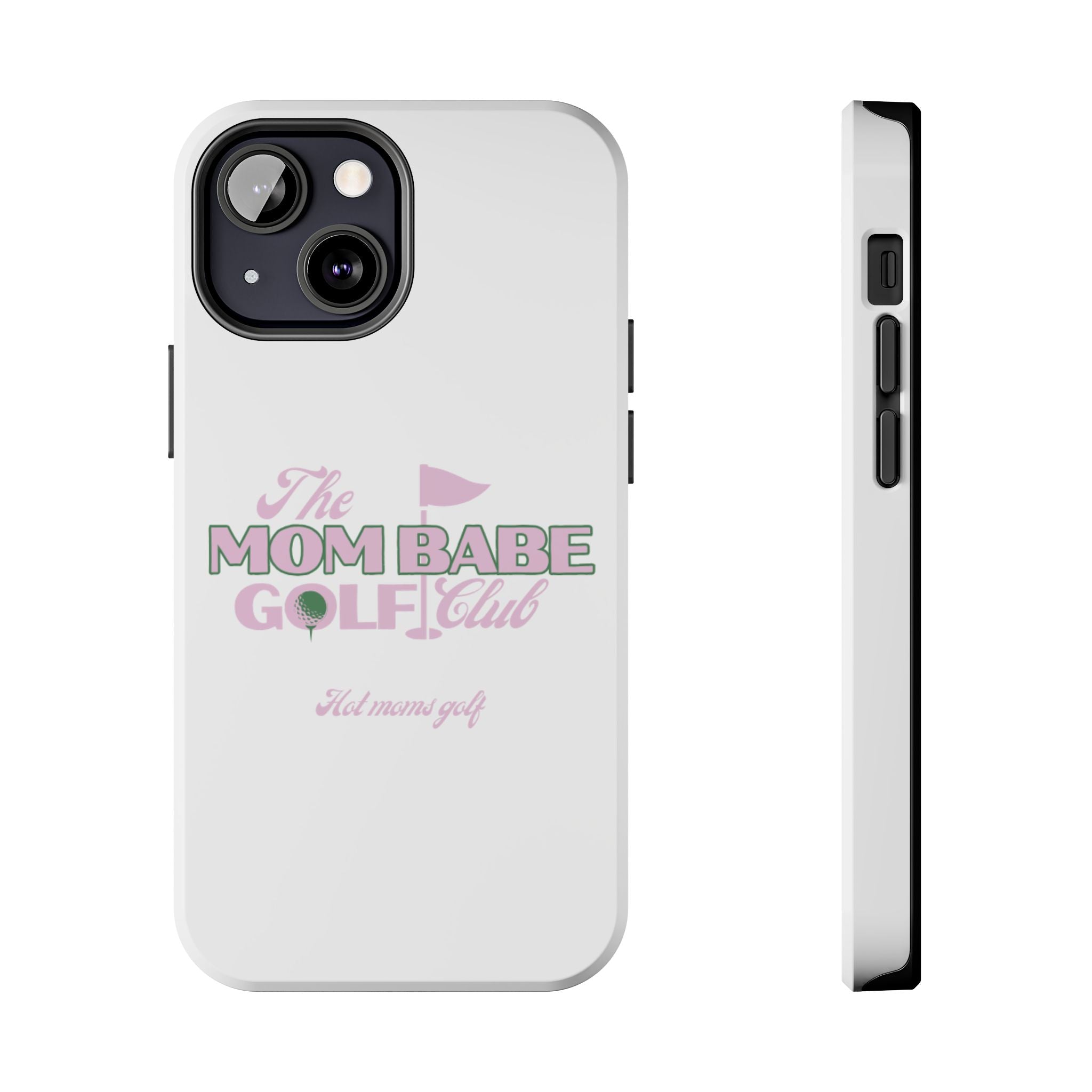 The Mom Babe Golf Club - Pink Vintage Golf Tough Phone Case