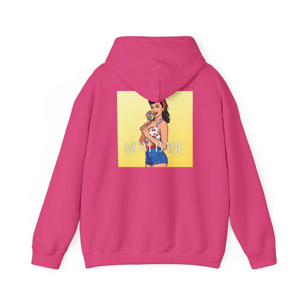 Mom Babe - For Hot Moms Pinup Graphic Hoodie