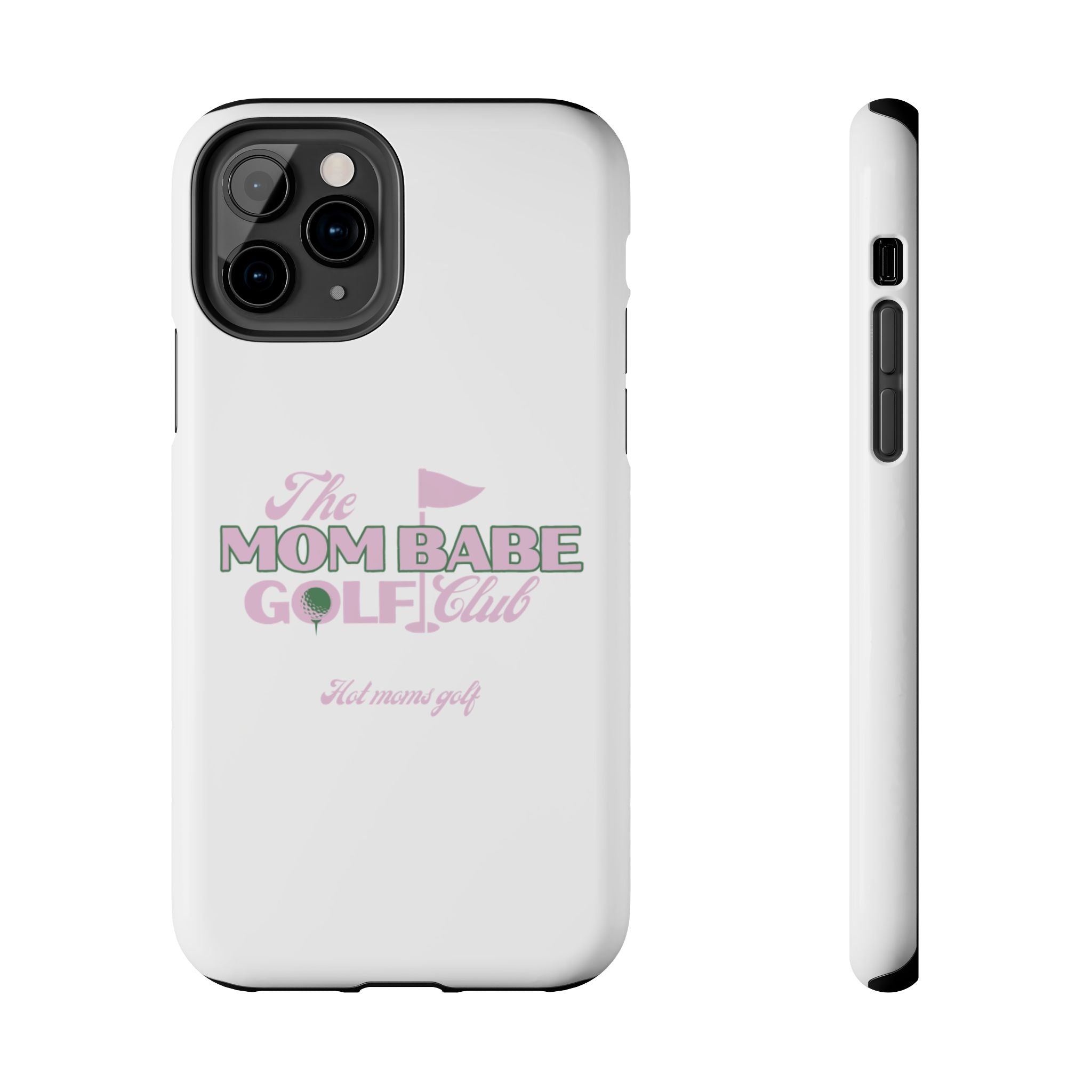 The Mom Babe Golf Club - Pink Vintage Golf Tough Phone Case