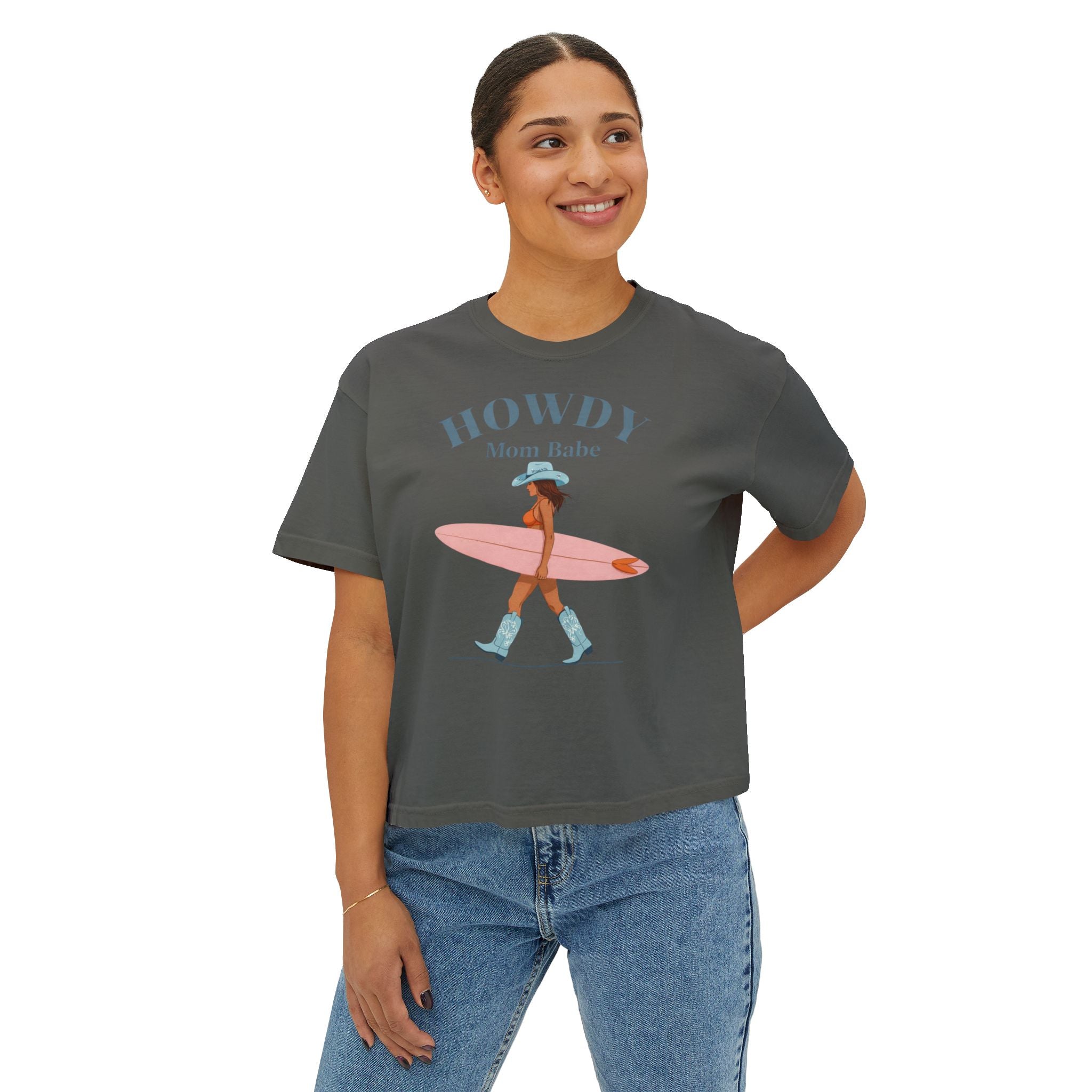 Howdy Mom Babe  — Surf Girl Graphic Tee
