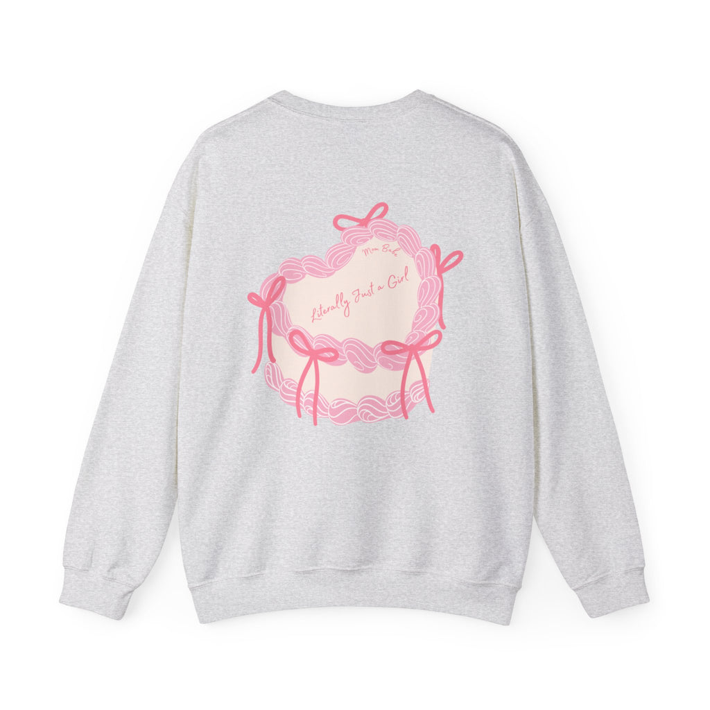 Mom Babe Literally Just a Girl - Cake Graphic Sweatshirt