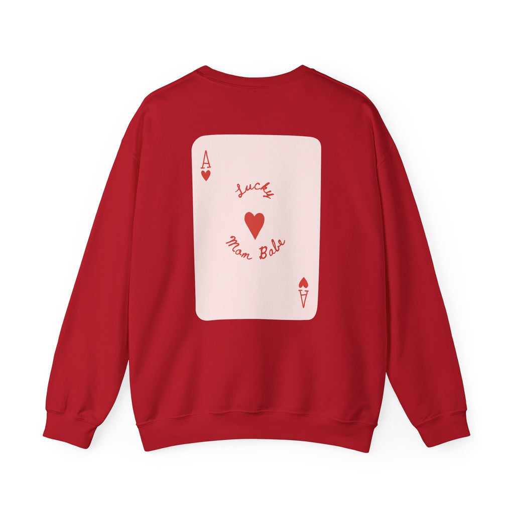 Lucky Mom Babe - Graphic Sweatshirt
