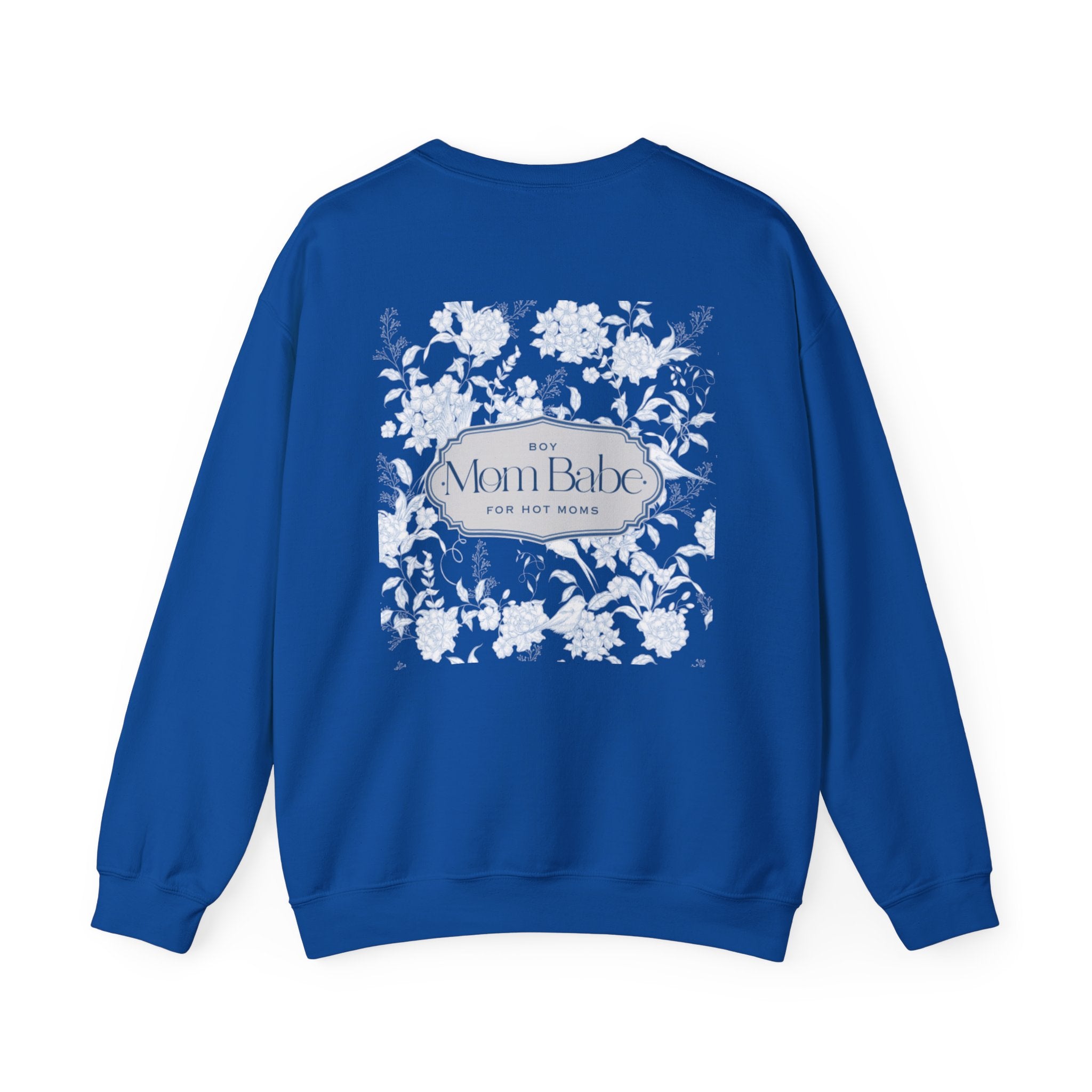 Boy Mom Babe - Floral Graphic Sweatshirt
