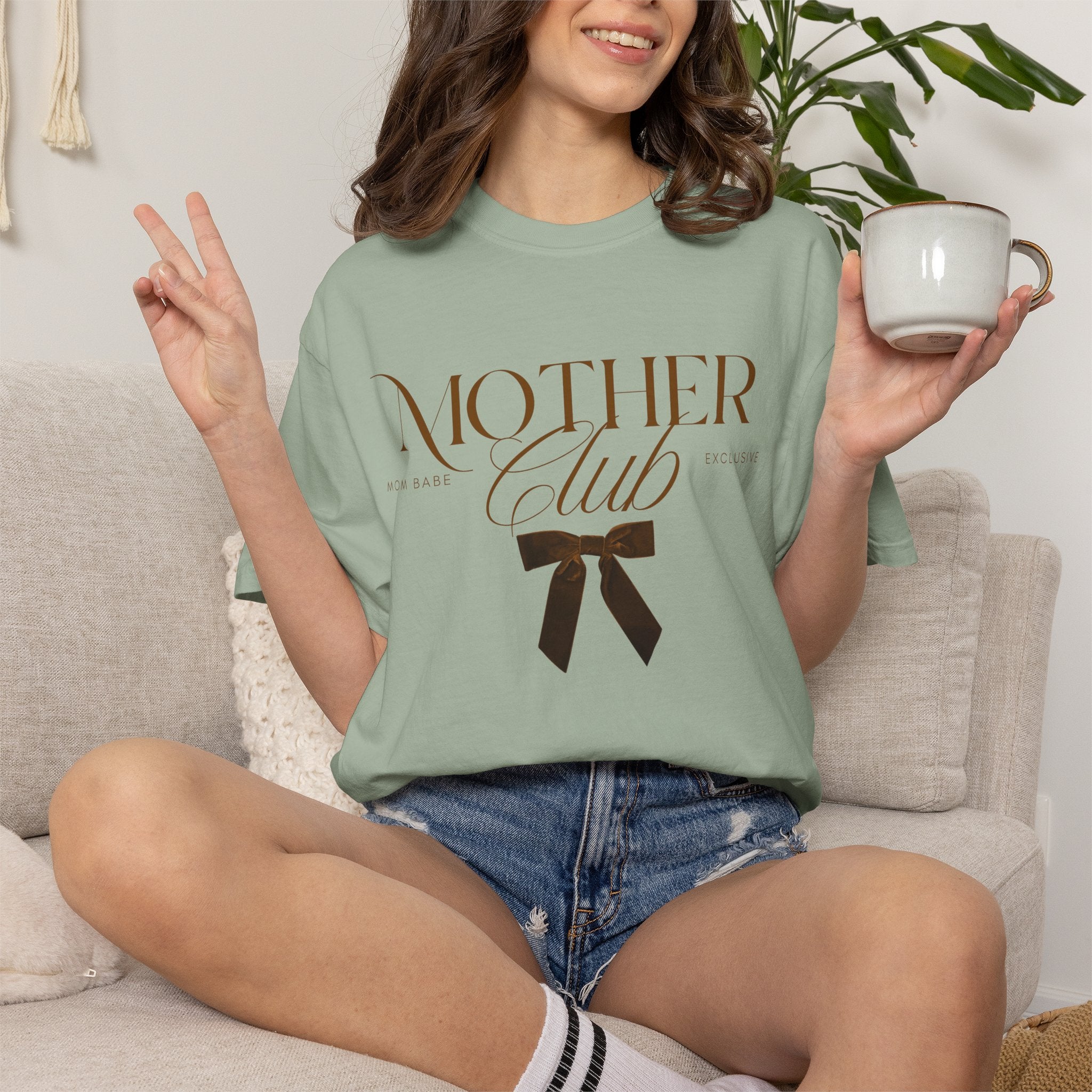 Mother Club Mom Babe Exclusive Tee - Mocha