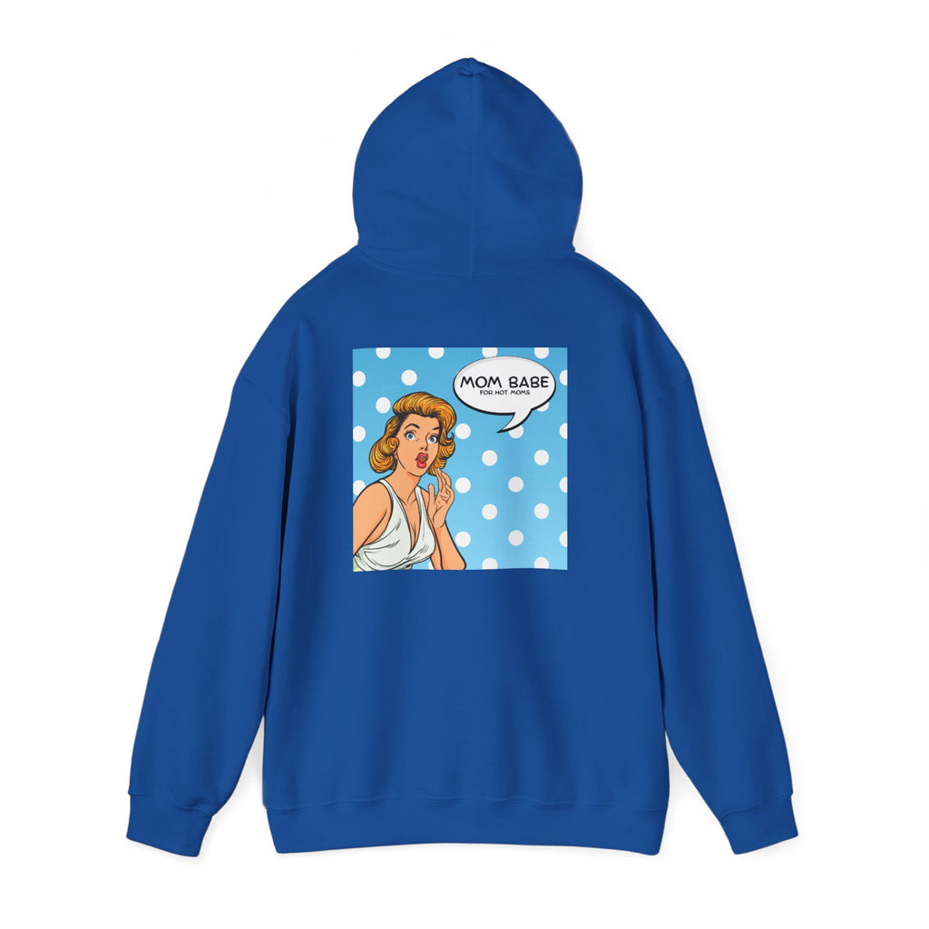 Mom Babe For Hot Moms - Retro Pop Art Graphic Hoodie
