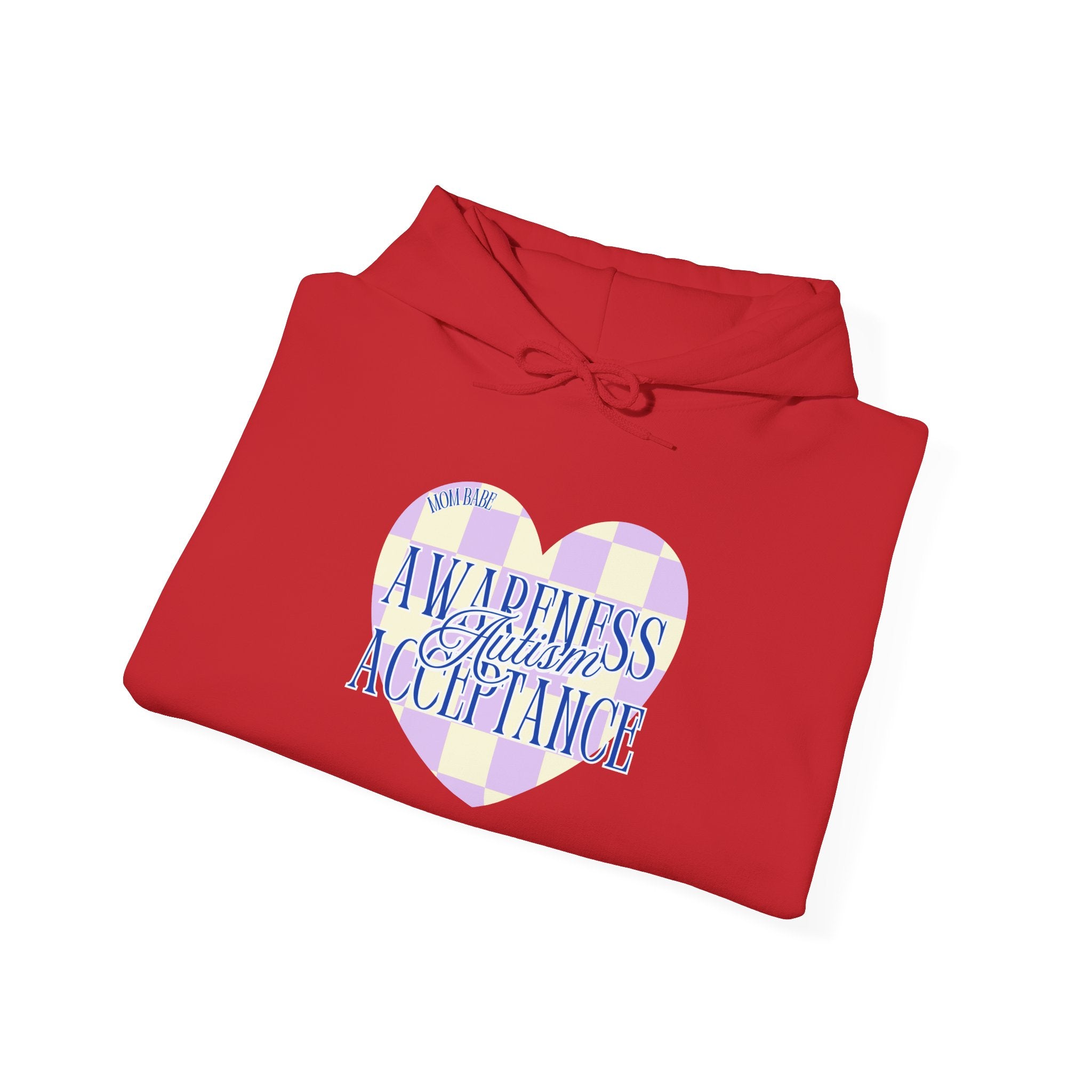 Autism Awareness and Acceptance — Checkered Heart Hoodie