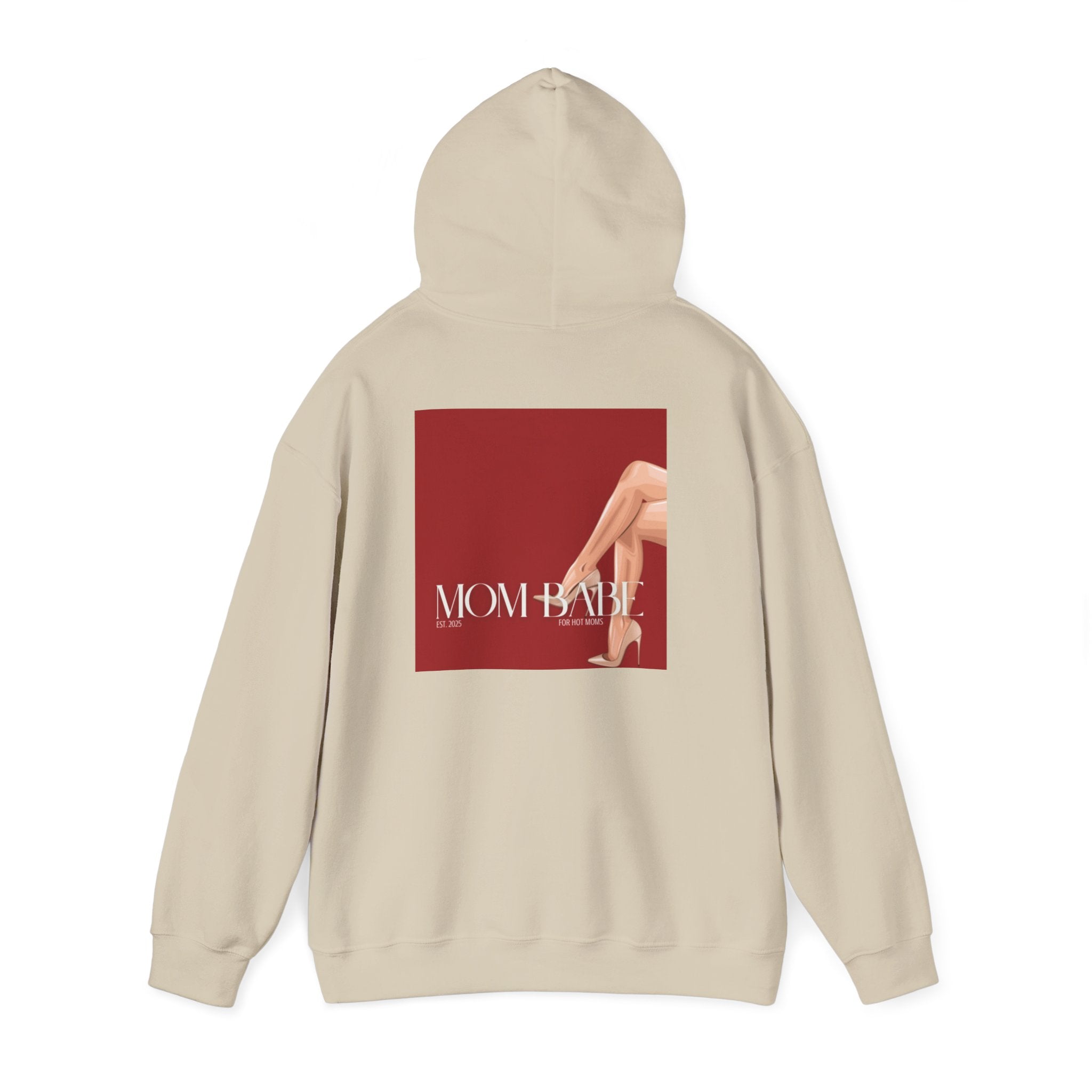 Mom Babe For Hot Moms - Beige Heels Graphic Hoodie