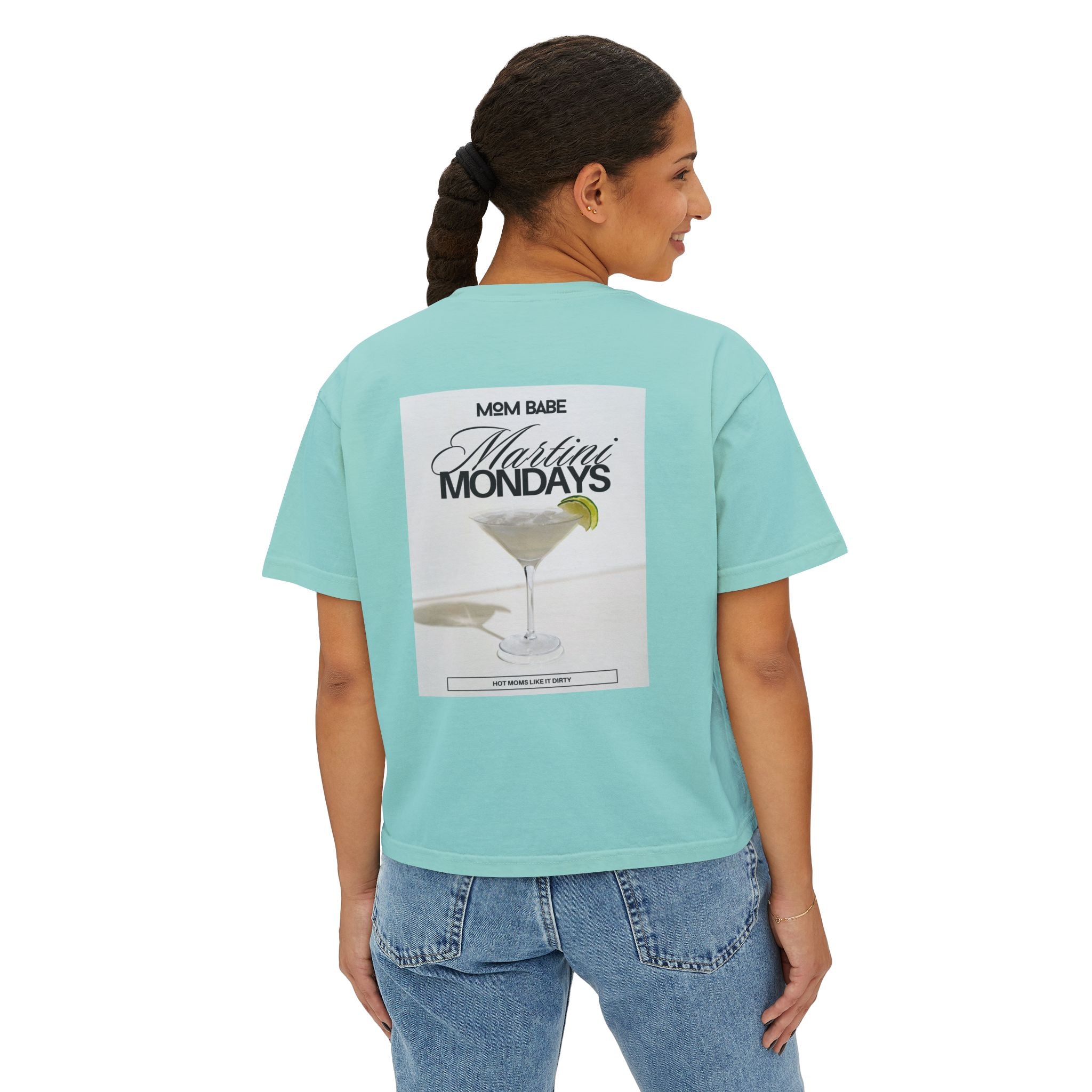 Mom Babe Martini Mondays Hot Moms Like it Dirty - Martini Graphic Tee
