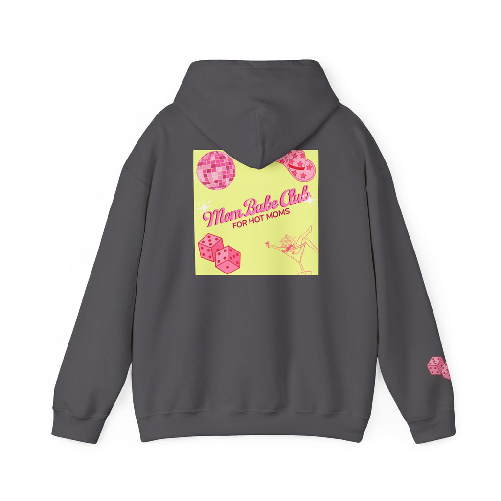 Mom Babe Club - For Hot Moms — Pink Graphic Hoodie