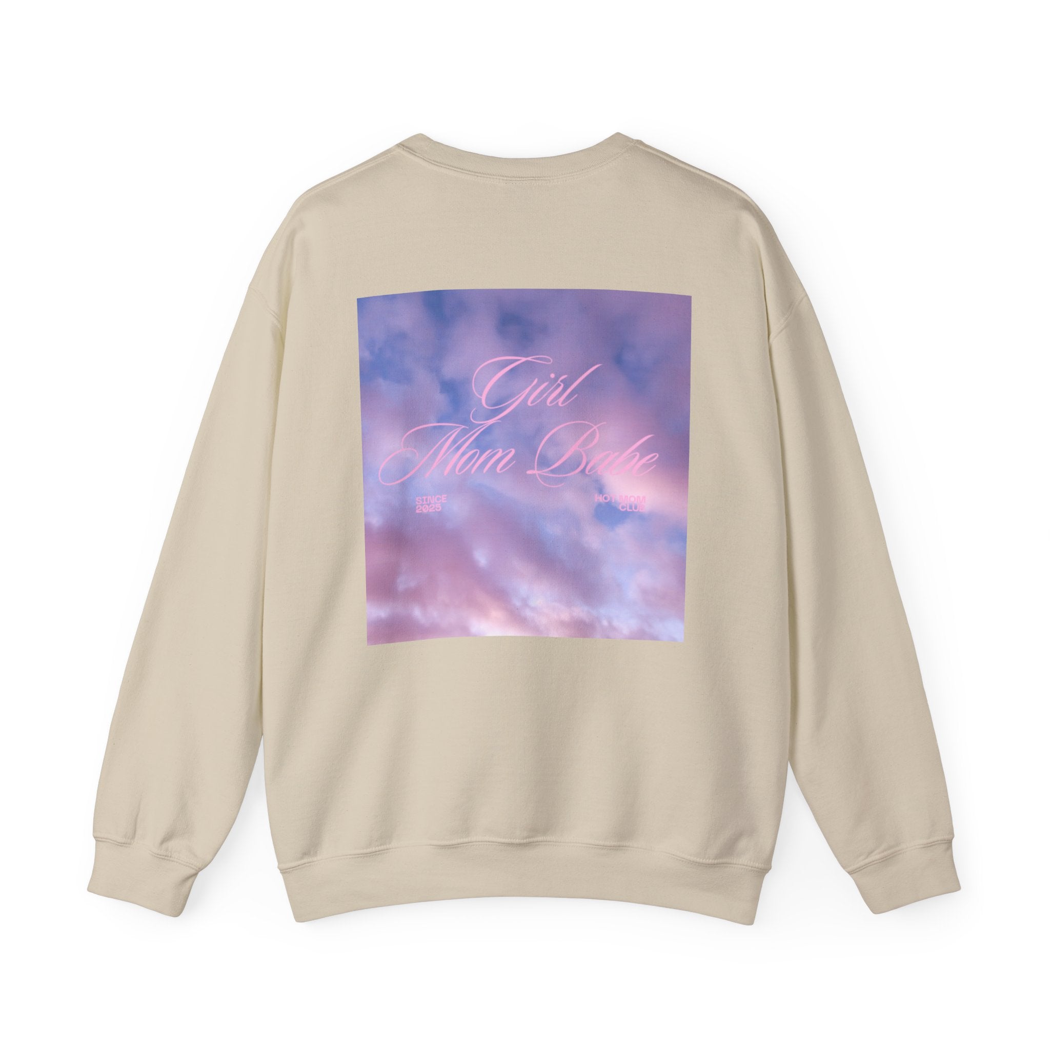 Girl Mom Babe - Cloudy Graphic Sweatshirt